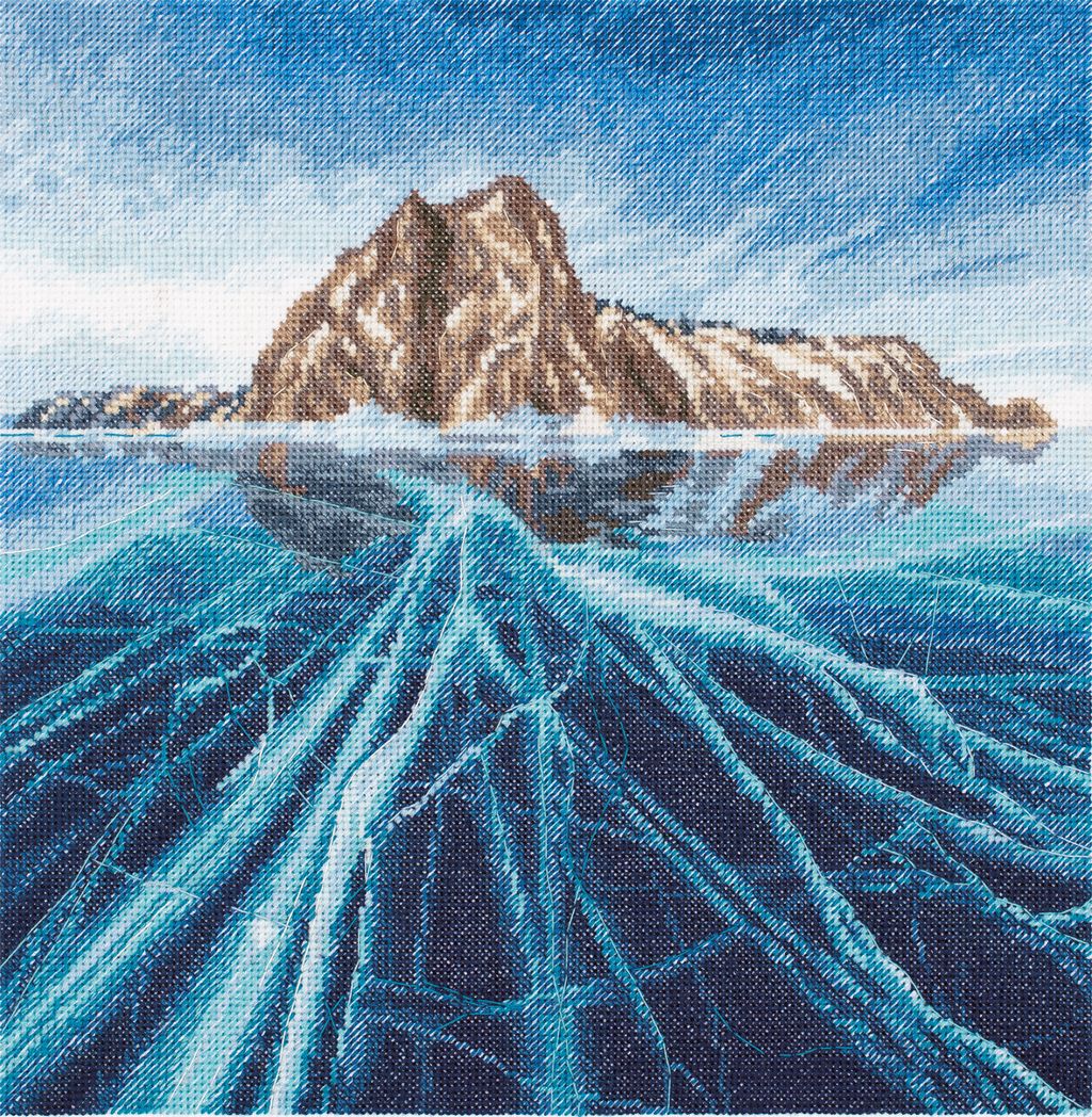 Набор для вышивания PANNA Золотая серия PS-7231 Россия. Озеро Байкал 25 х 25 см