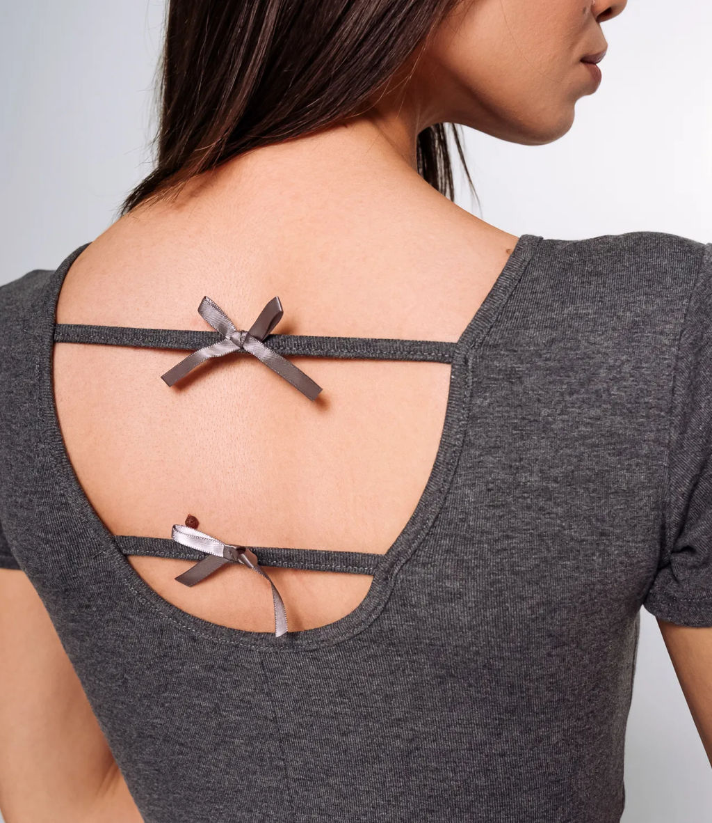 Платье #КТ8858, серый