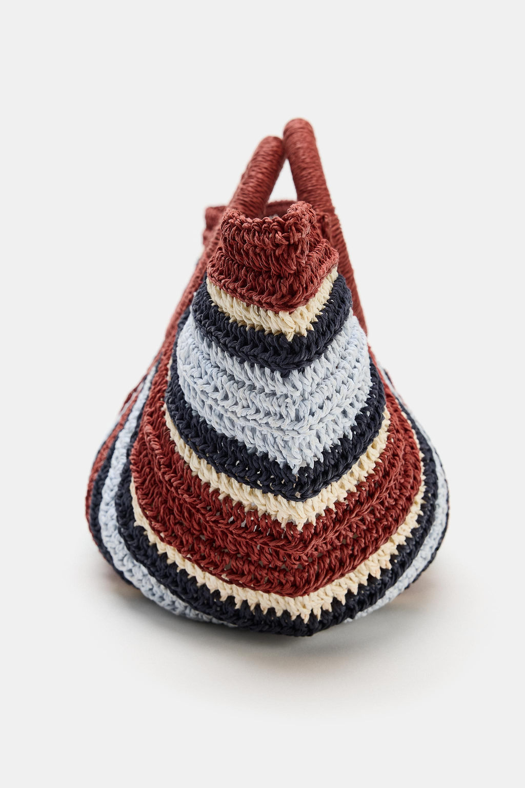 BOLSO DE MANO EFECTO TRENZADO / Multicolor - Zara фото 4