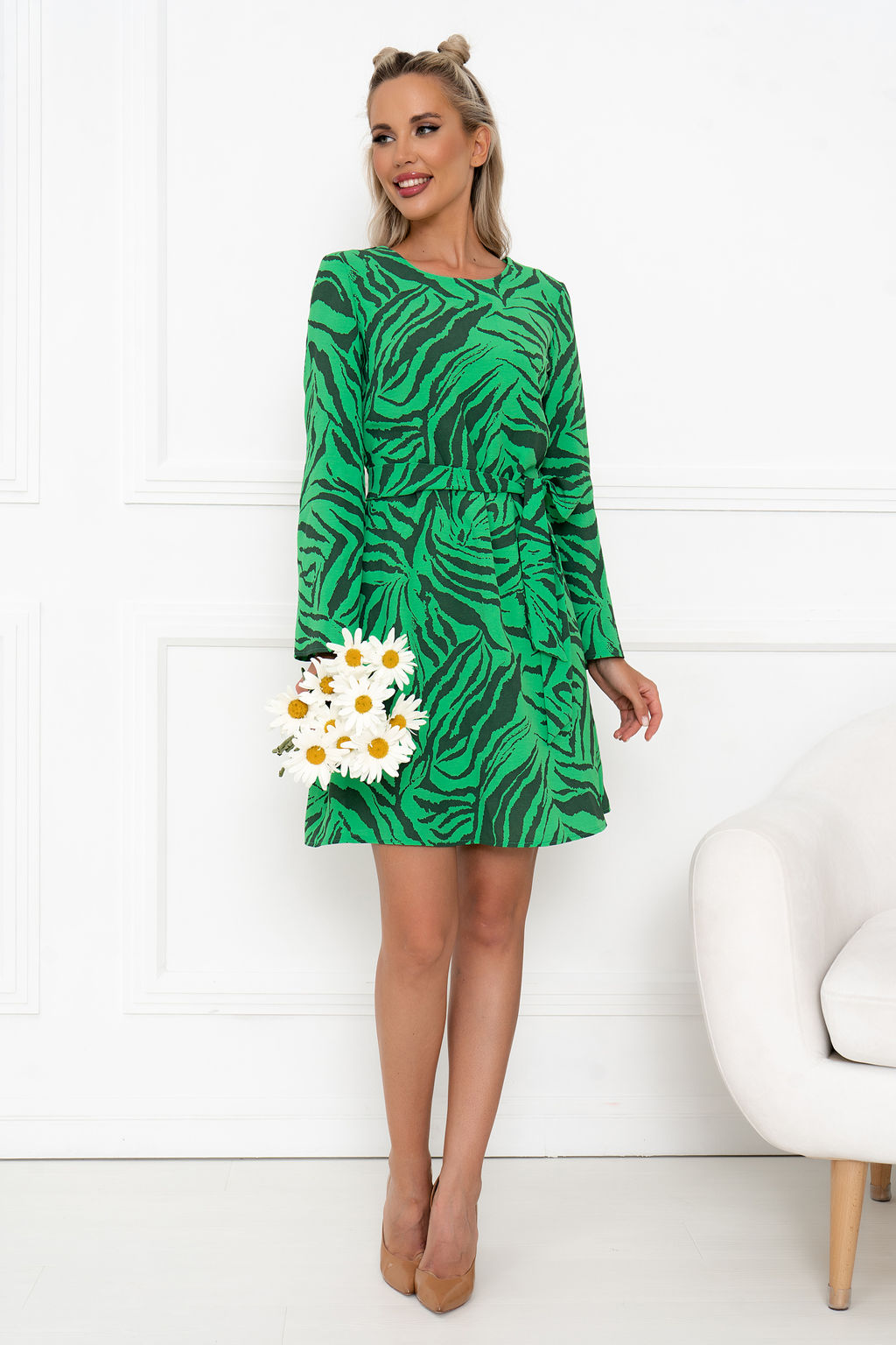 Платье Open Style 6288 зеленый