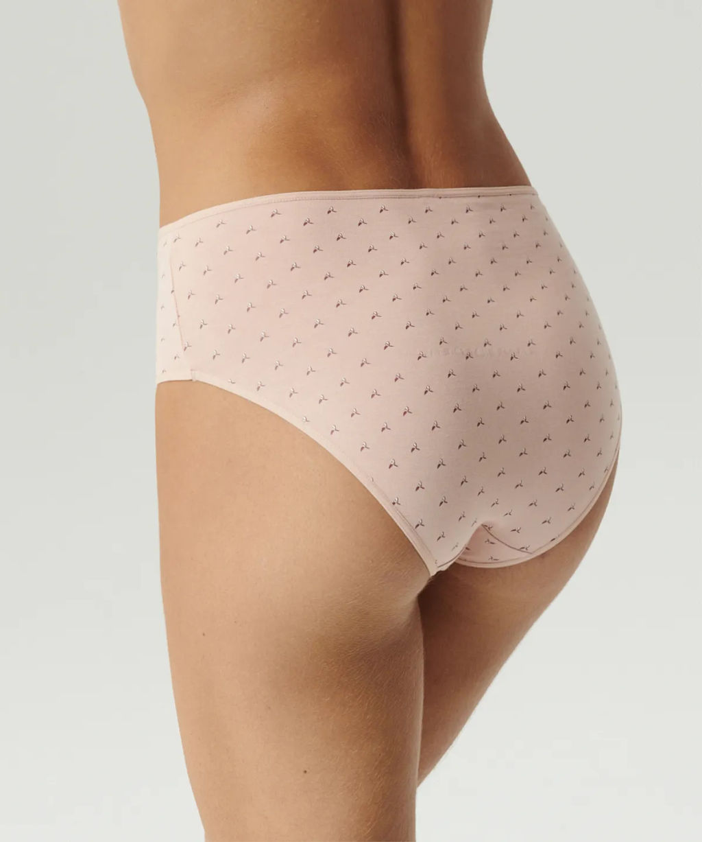 ATLANTIC 3LP-221 Трусы классика Folded Elastic - набор 3 шт. темно-розовый + светло-розовый + экрю  фото 4