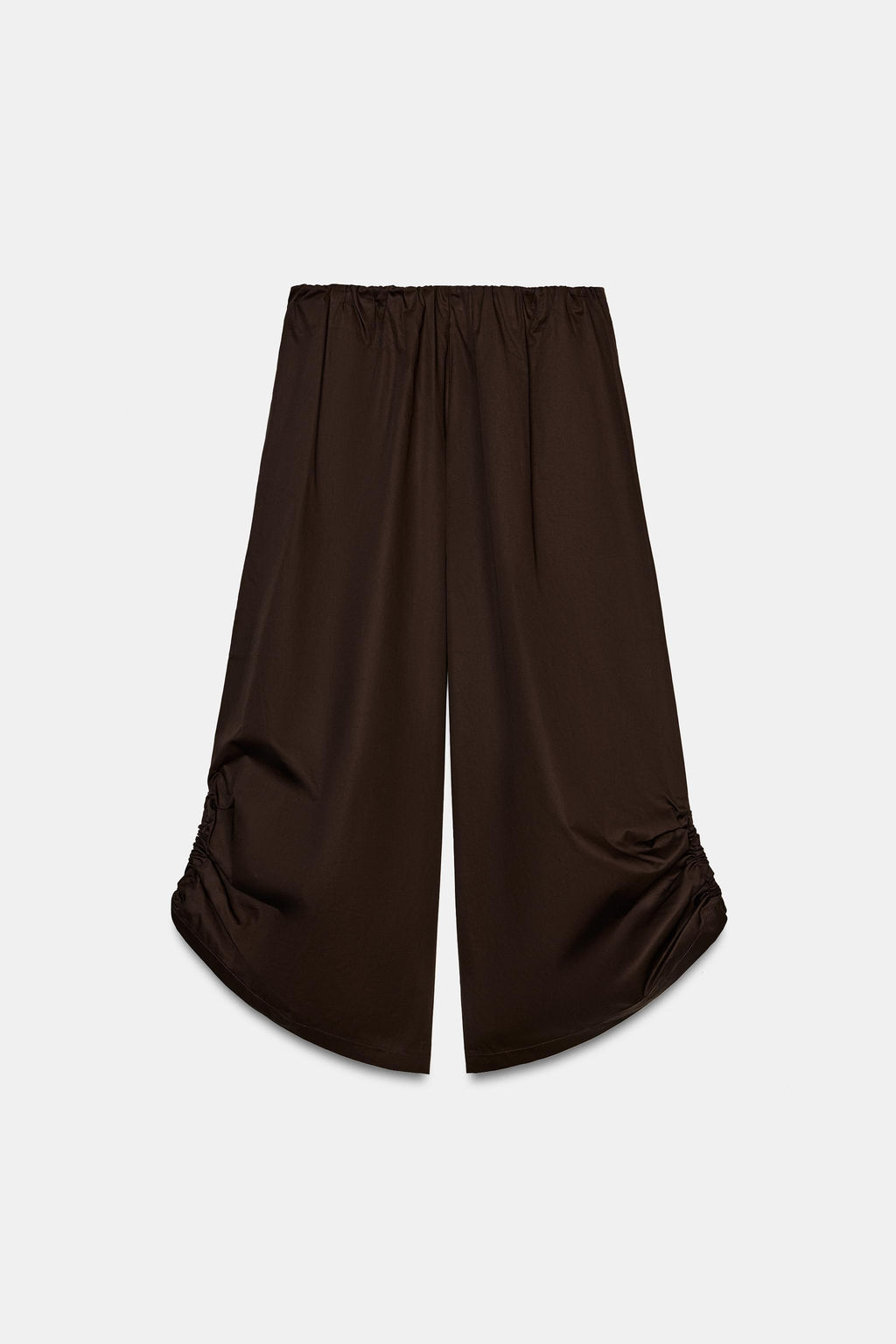 PANTAL?N CULOTTE BAJO AJUSTABLE / Marr?n chocolate - Zara фото 6