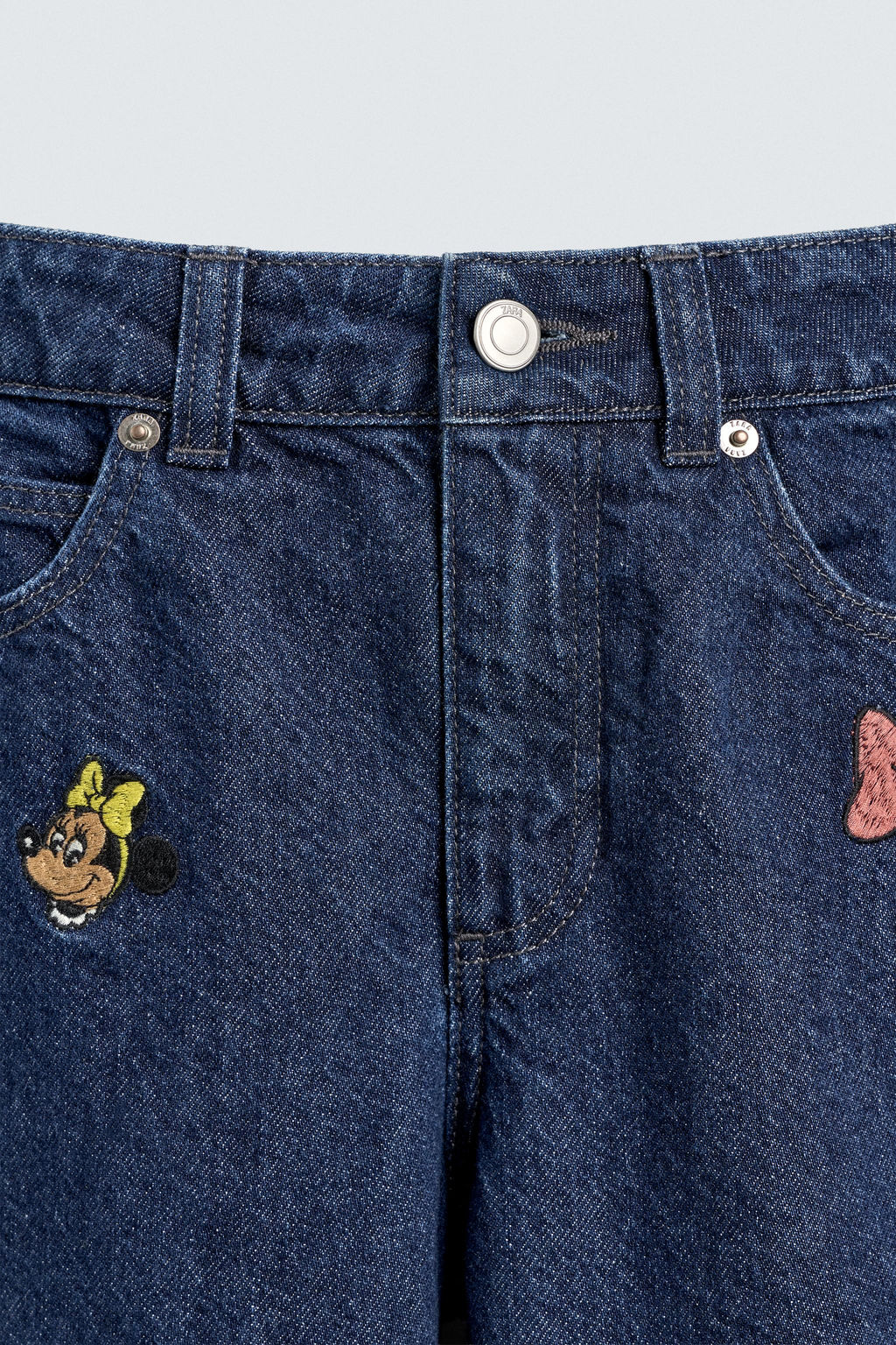 EMBROIDERED WIDE-LEG JEANS HARRY LAMBERT FOR ZARA X DISNEY  фото 3