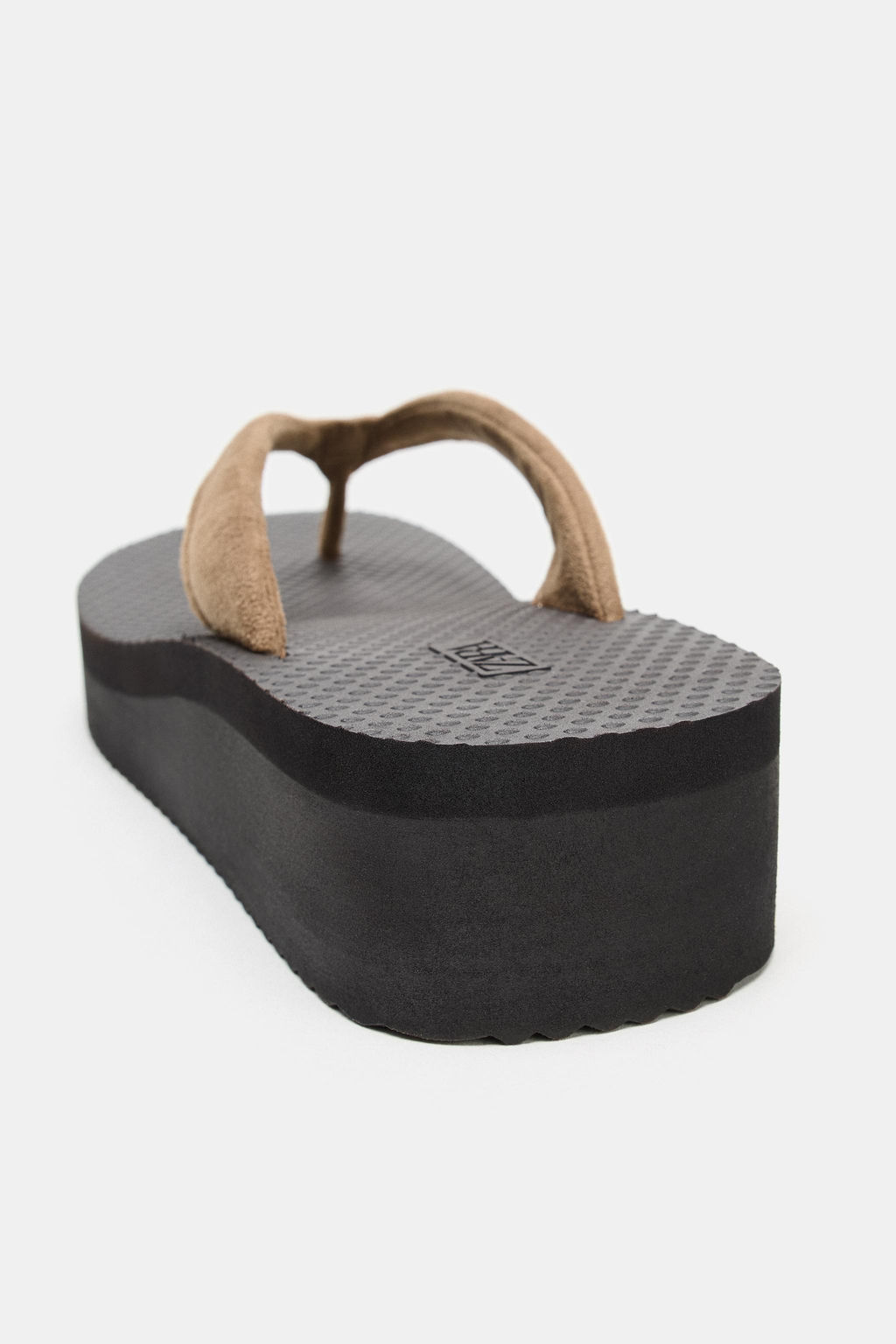 SANDALIA TAC?N PLATAFORMA / Marr?n Arena - Zara фото 5