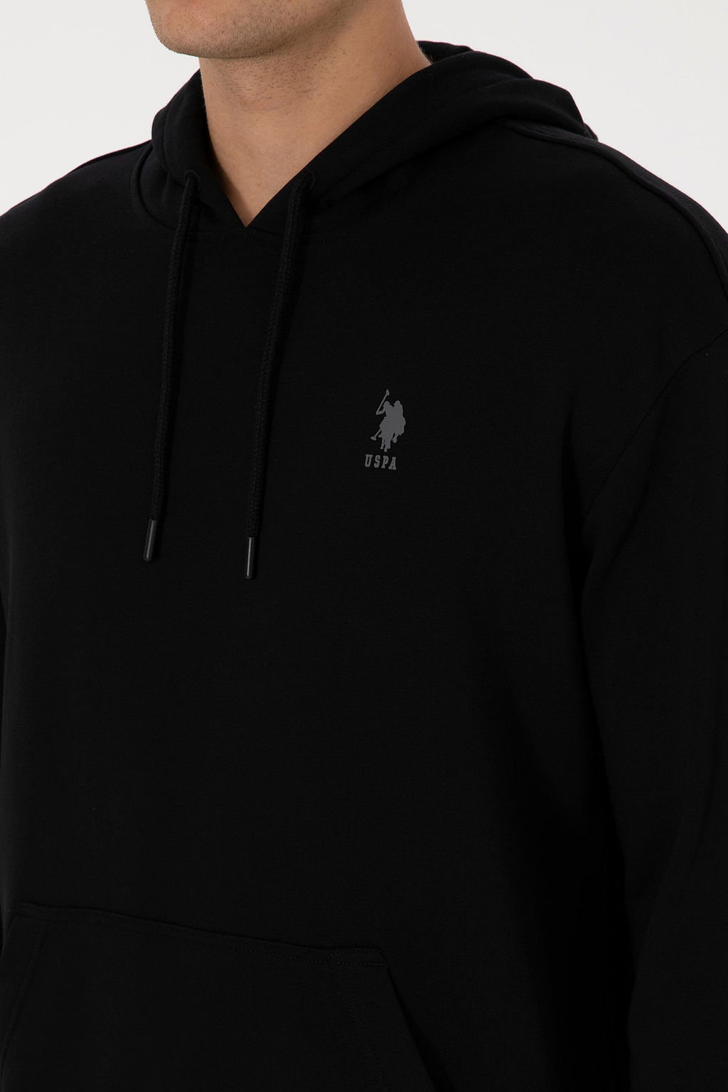 Erkek Siyah Basic Sweatshirt - U.s. polo assn фото 7