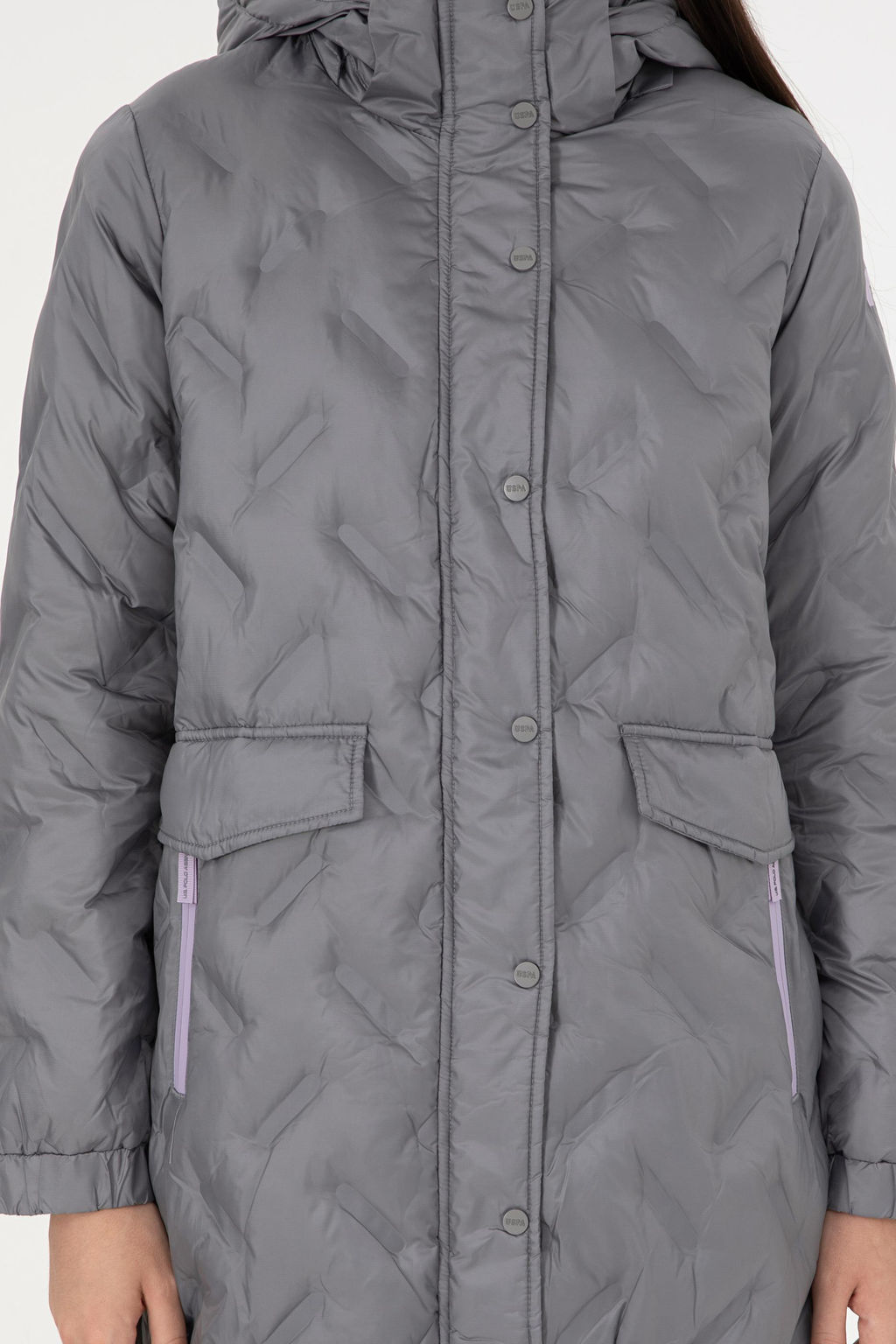 Женское светло-серое пальто - U.s. polo assn фото 6