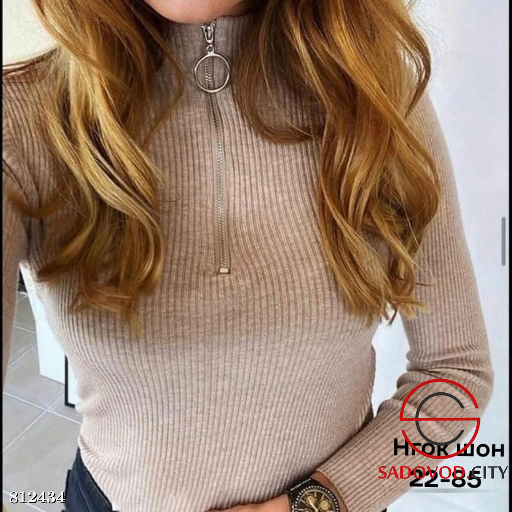 Водолазка женская однотонная