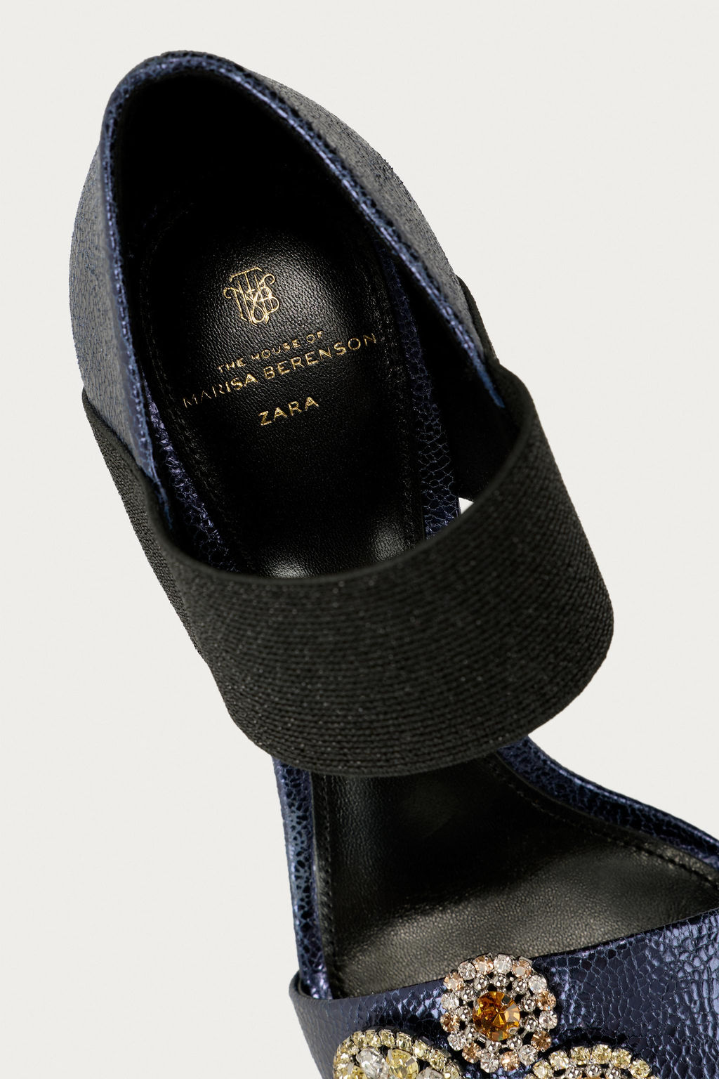 SANDALIA TAC?N PIEL MARISA BERENSON X ZARA / Azul фото 6