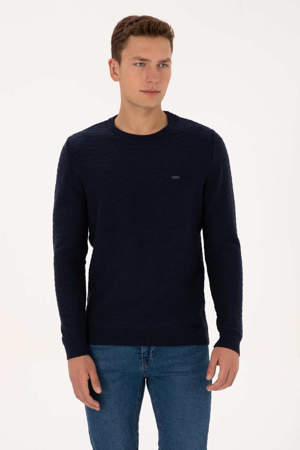 Erkek Lacivert Kazak