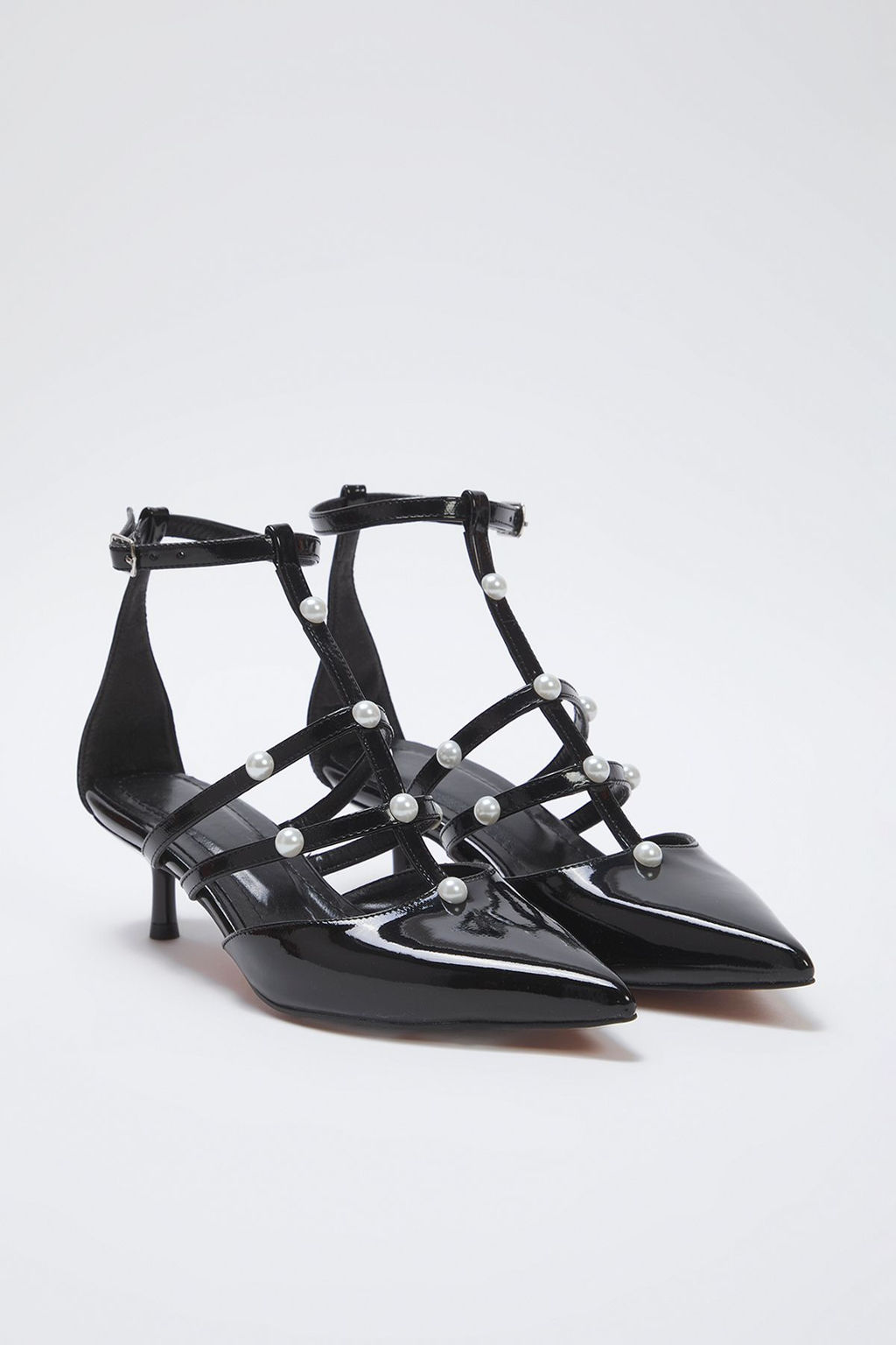 Trendyol Shoes Siyah Inci Detayl? Kad?n Ince Topuklu Ayakkab? TAKSS25TO00041 - Trendyolmilla фото 4