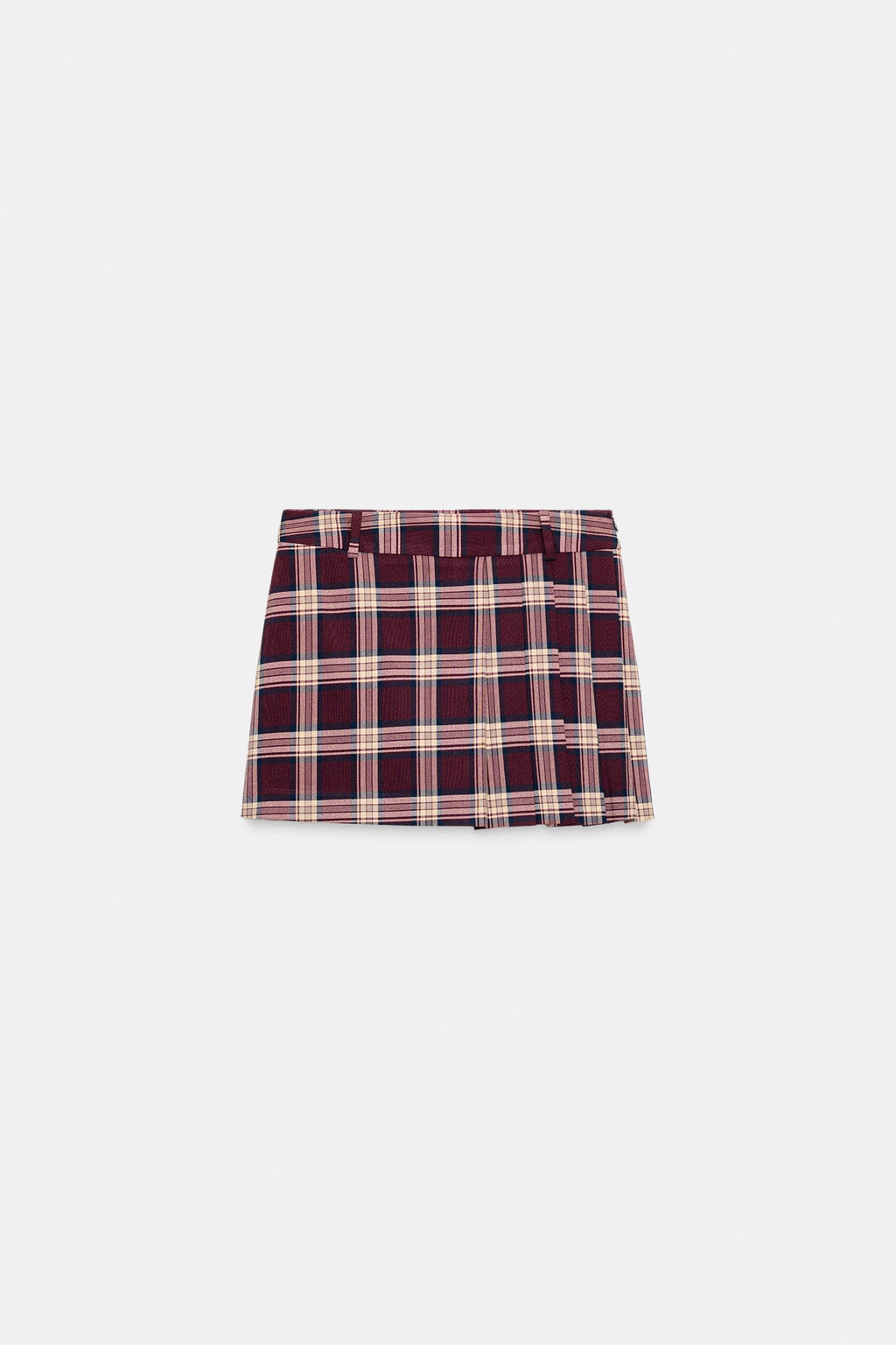 PLAID SKORT WITH BOX PLEATS - Zara фото 6