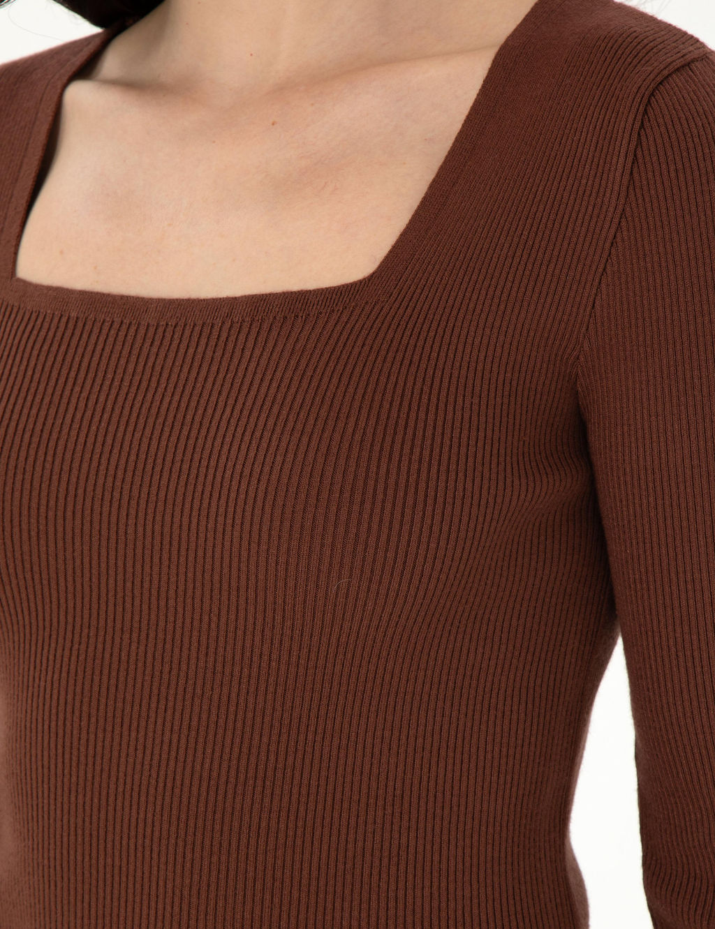 Kahverengi Ex. Slim Fit Kazak - Pierre cardin фото 7