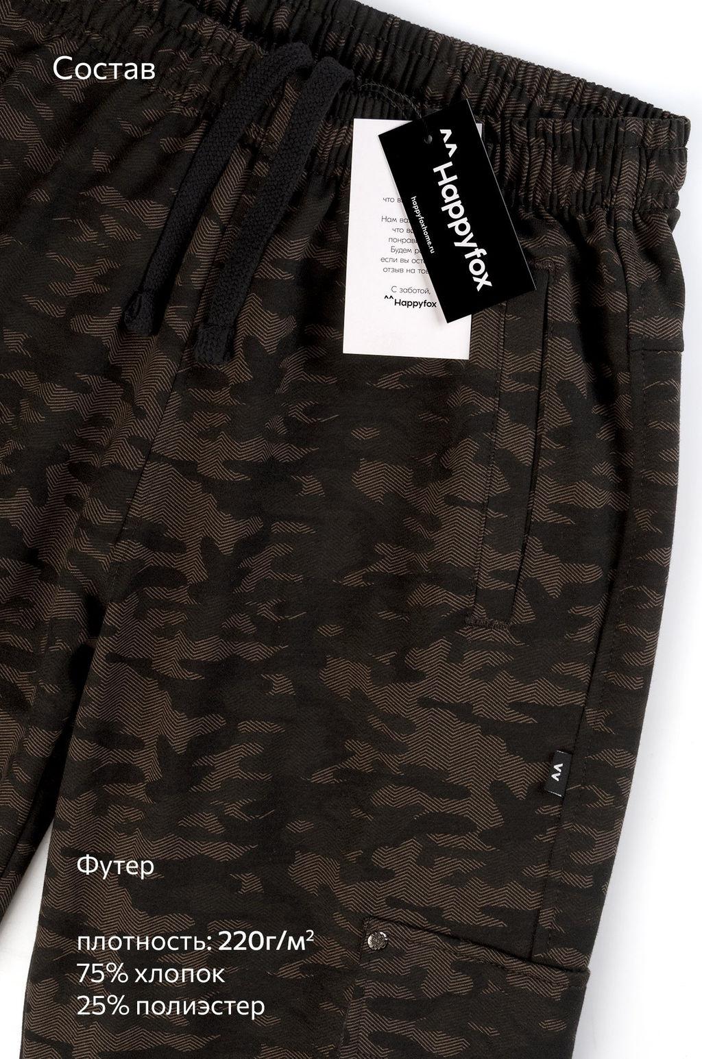 Мужские брюки из футера двухнитки Happyfox
