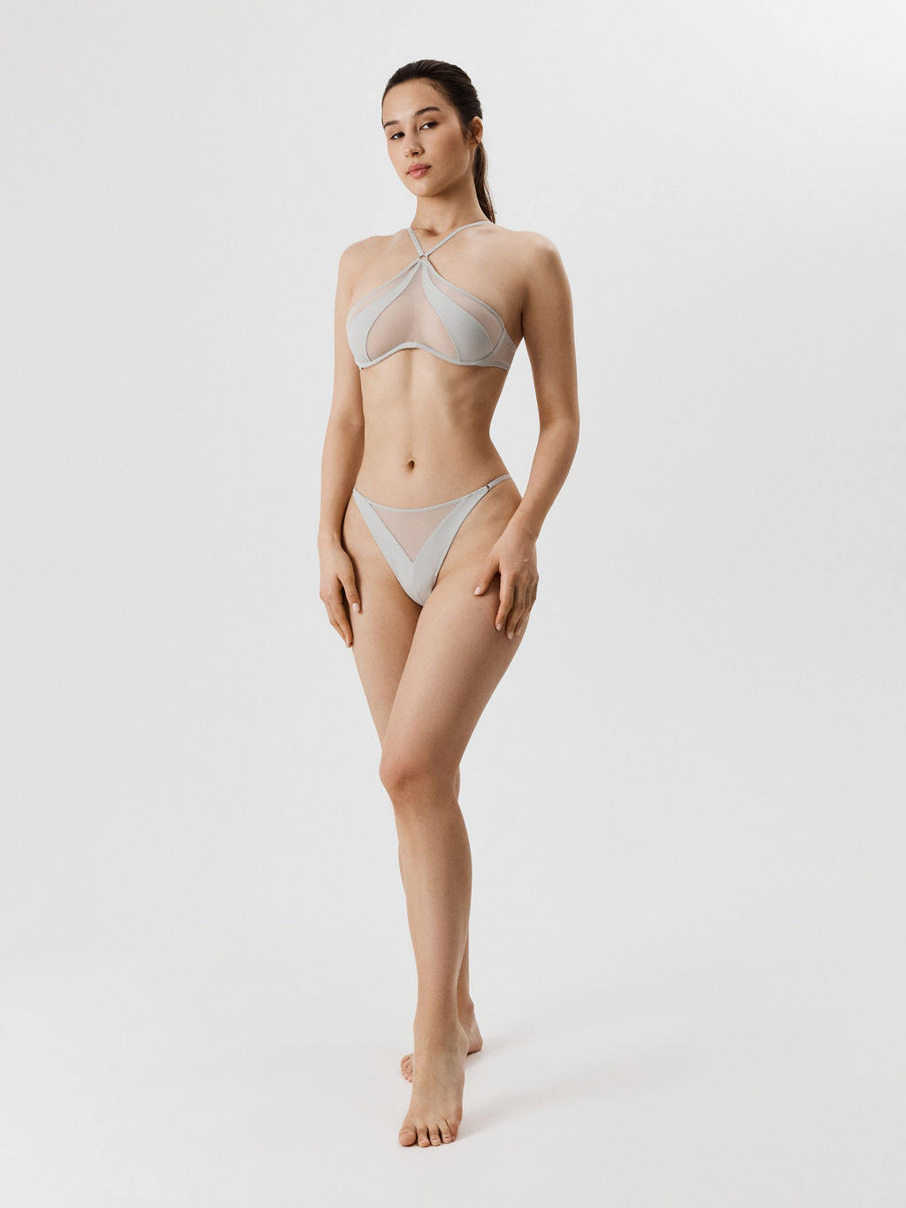 Infinity / Трусы стринг жен Flavia светло-серый - Infinity Lingerie фото 2