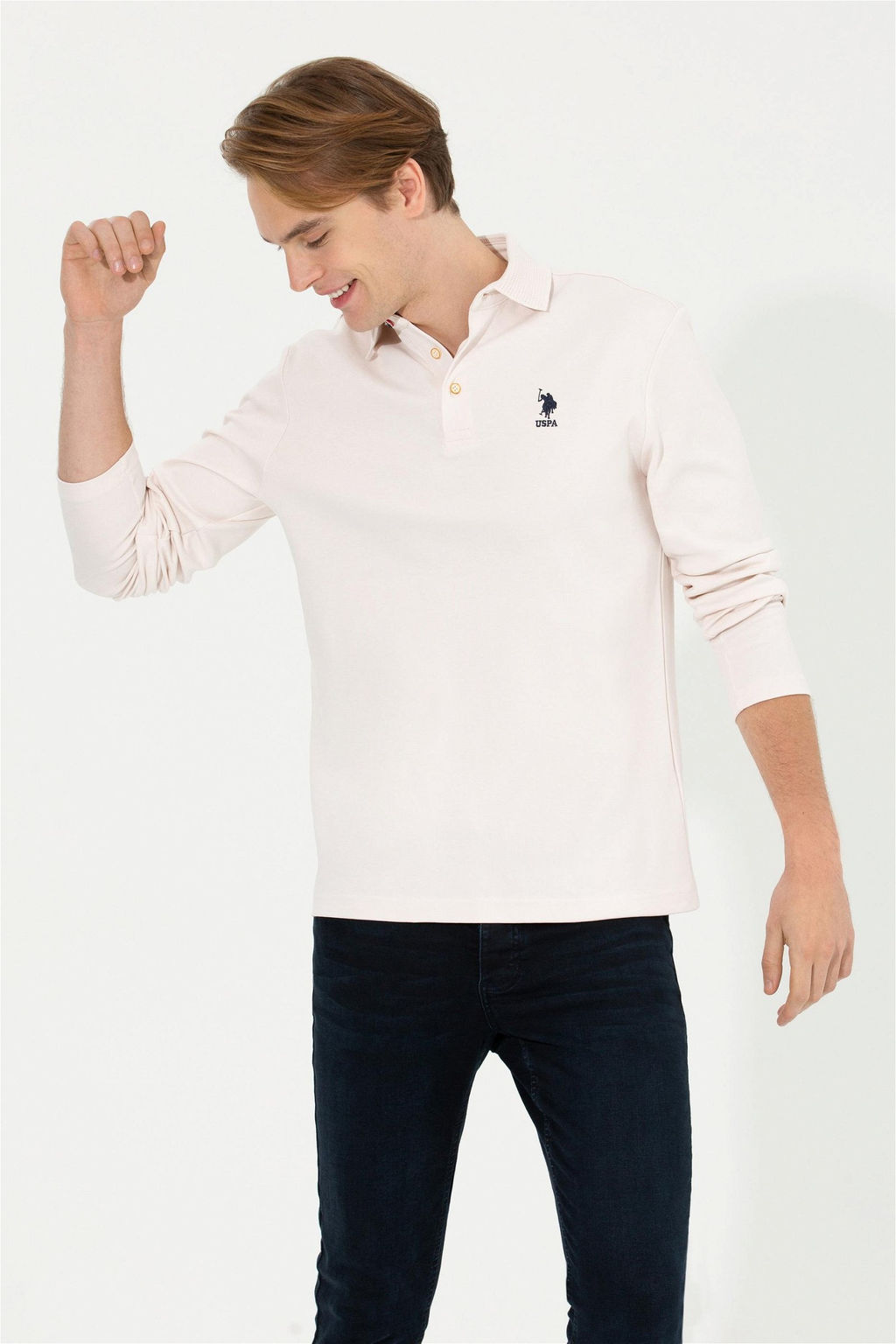 U. S. Polo Assn / Мужской свитшот цвета экрю - U.s. polo assn фото 7