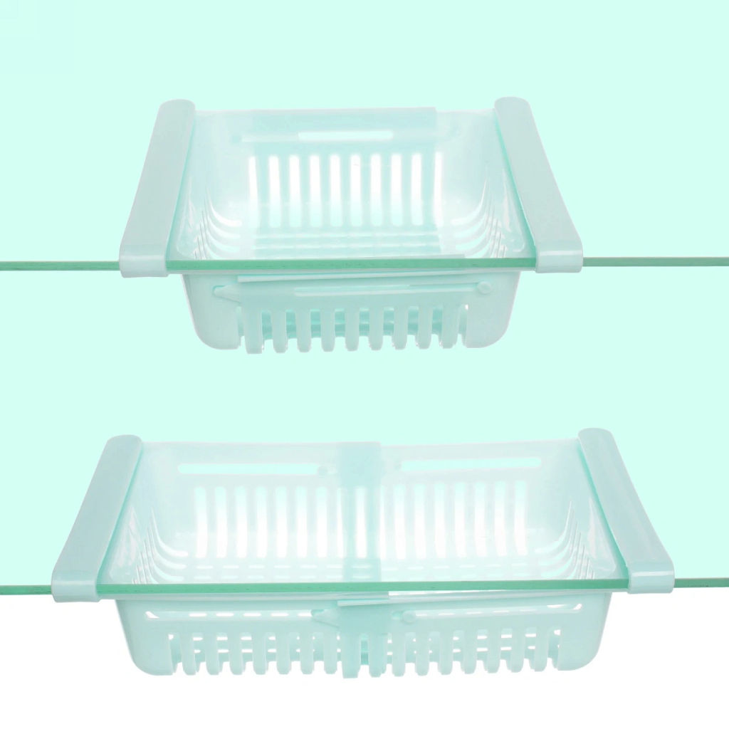 Цена за 3 шт. Полка пластиковая в холодильник раздвижная 20/27,5*15*6см