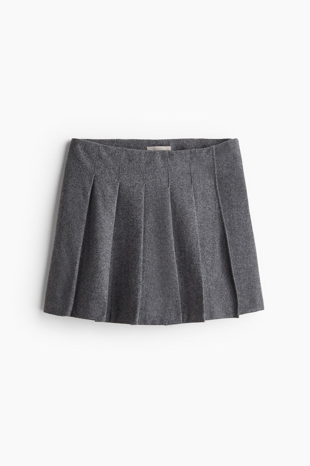 Falda pantalon tableada en mezcla de lana - H&m фото 5