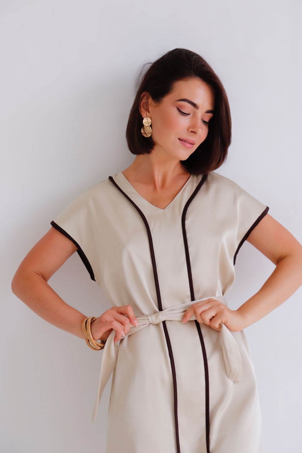 Martichelli Платье цвета шампань фото 3