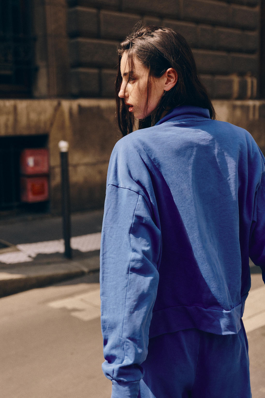 CHAQUETA ALGOD?N CREMALLERA / Azul?n - Zara фото 3