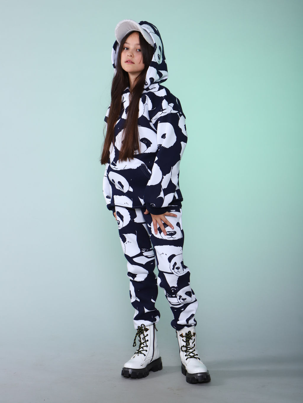 Костюм "Лаванда-1" Темно-синий (панда)