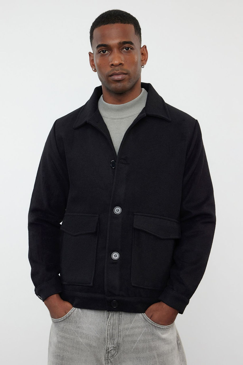 TRENDYOL MAN Siyah Regular Fit K?sa Kase K?sl?k Kaban TMNAW25KB00006 - Trendyolmilla фото 2