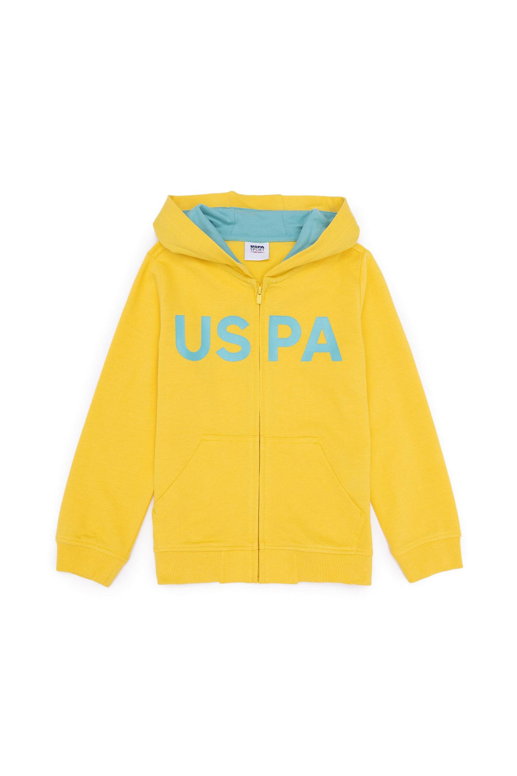 Желтая базовая толстовка для мальчика - U.s. polo assn фото 6