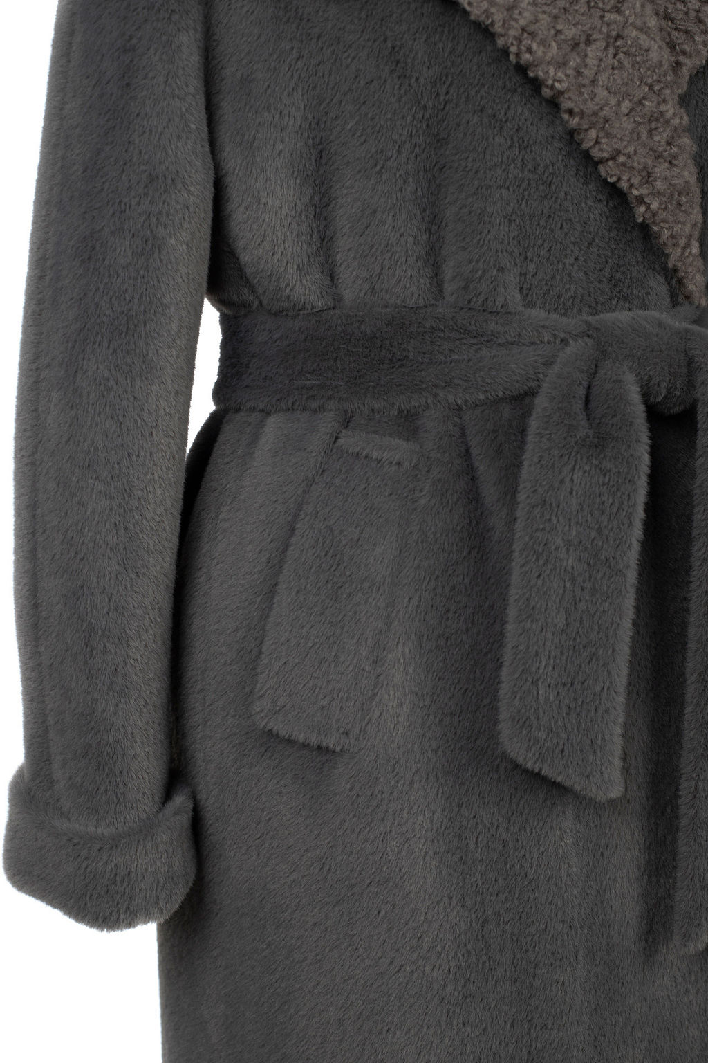 02-3192 Пальто женское утепленное (пояс) - El podio фото 12