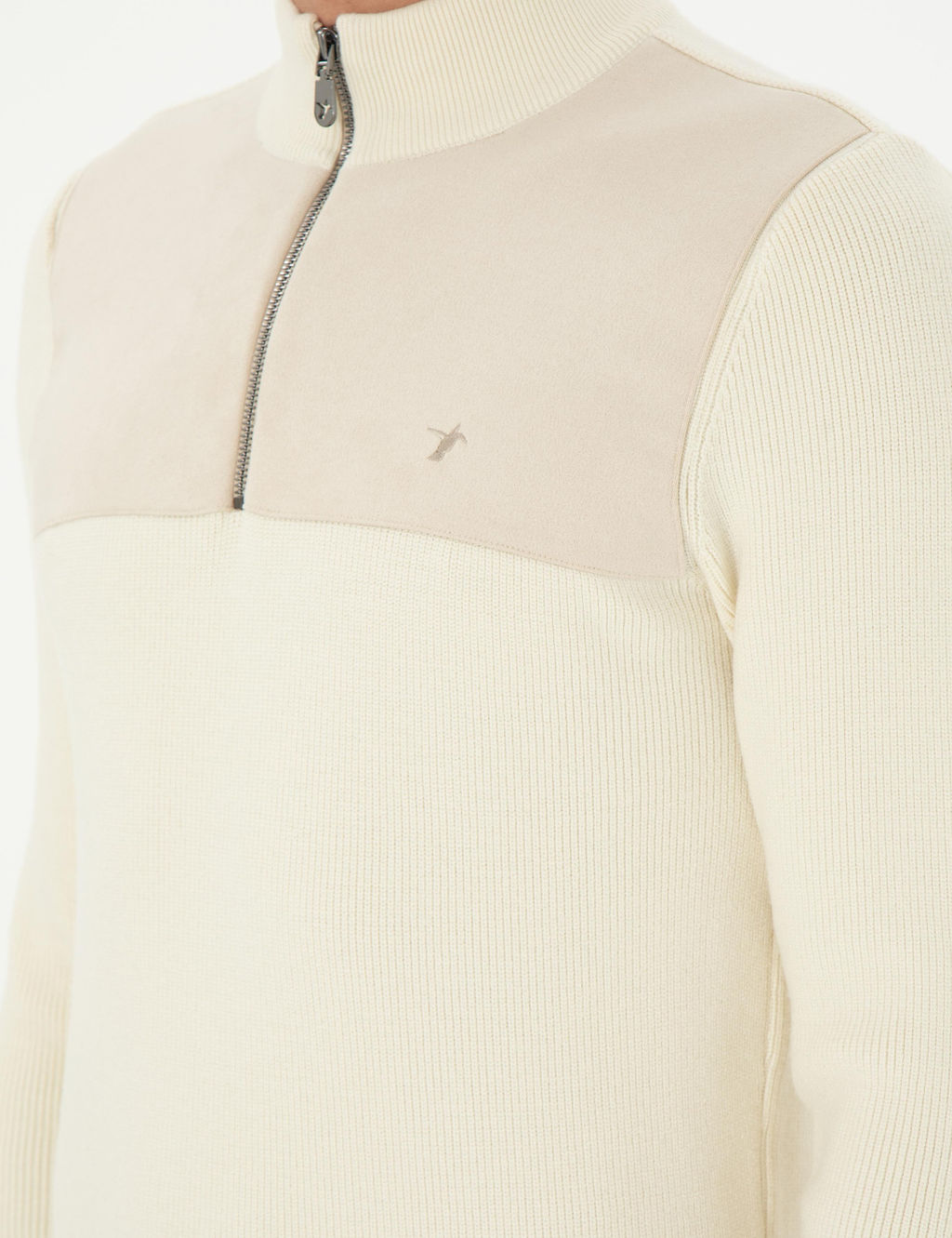 Бежевый зауженный свитер - Cacharel фото 7