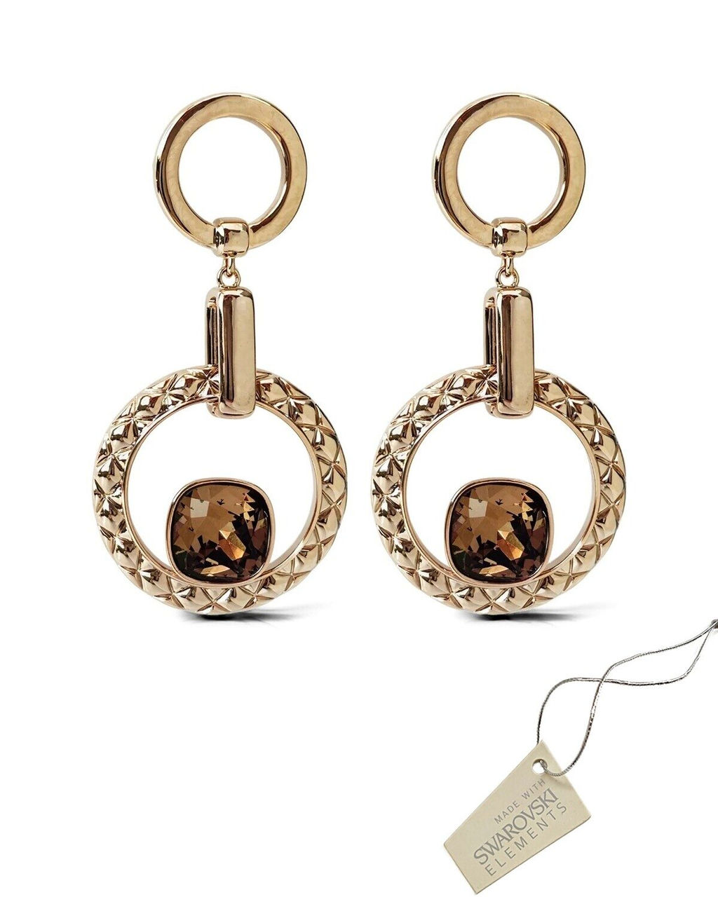 Серьги с кристаллами Swarovski