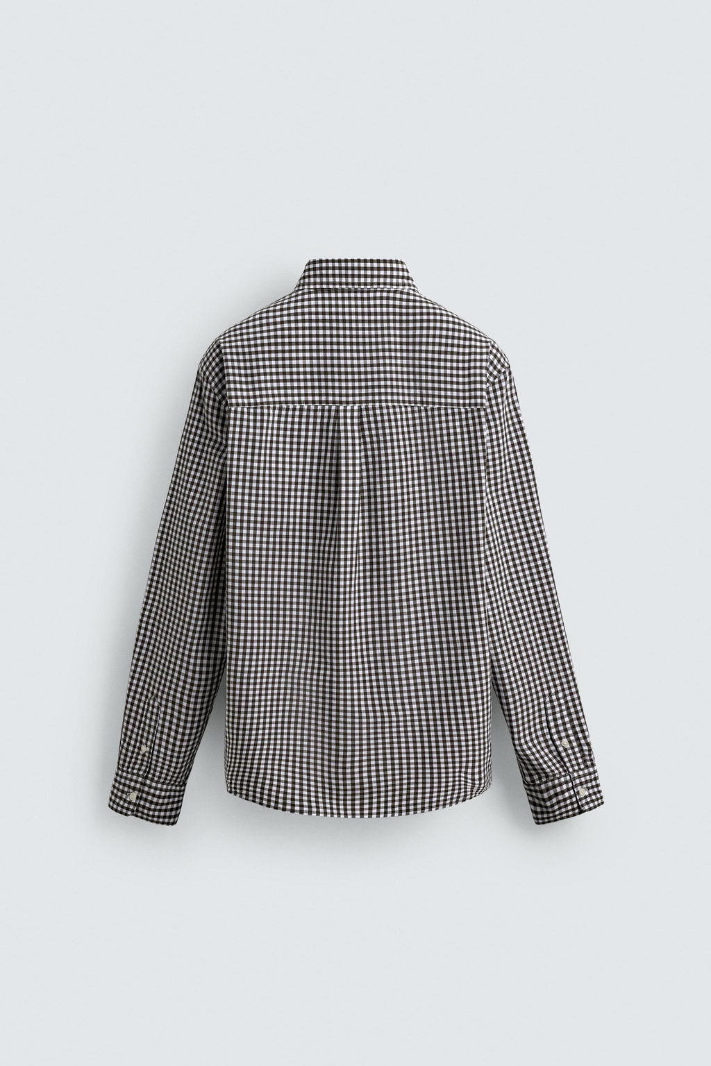 CAMISA REGULAR FIT ALGOD?N / Marr?n / Crudo - Zara фото 8