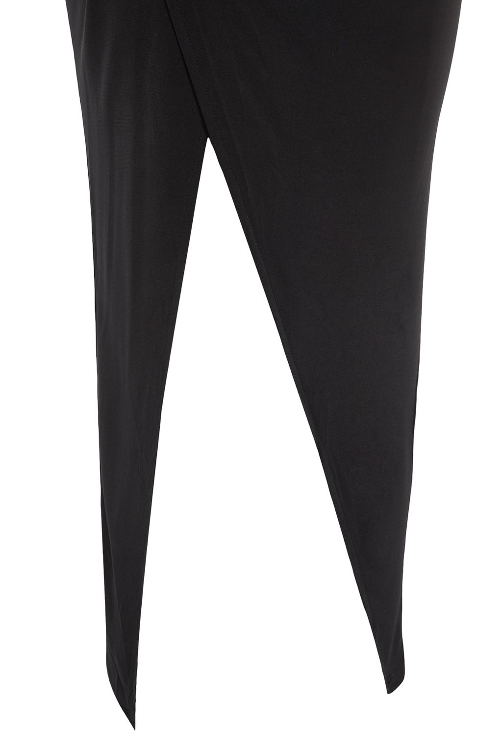 Trendyolmilla Siyah Kruvaze Yaka Cut Out/Pencere Detayl? Orme S?k Abiye Elbise TPRAW23EL00272