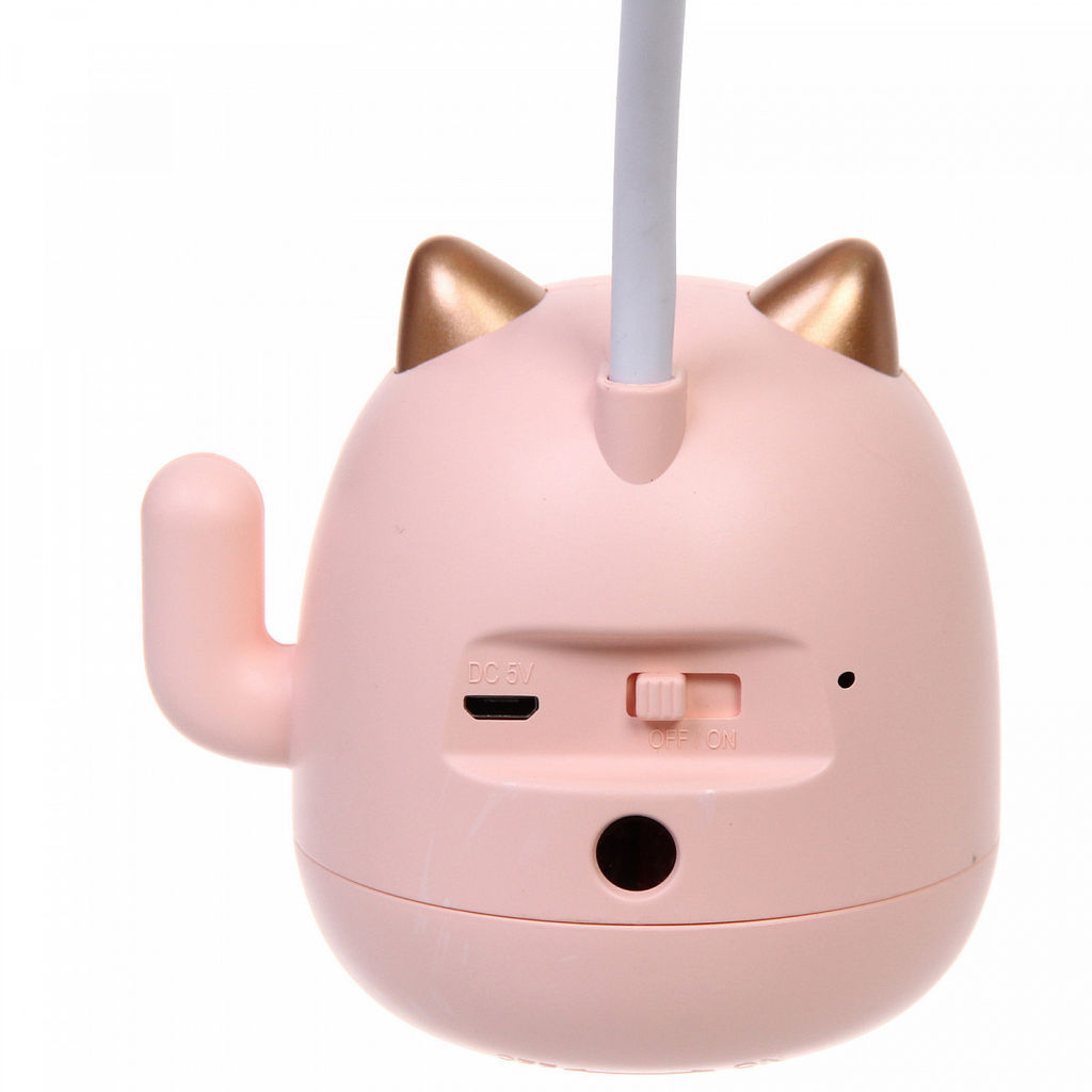 Цена за 2 шт. Настольная лампа "Sweet - Котёнок" 9*22.5 см LED, USB 3w 5v, Розовый