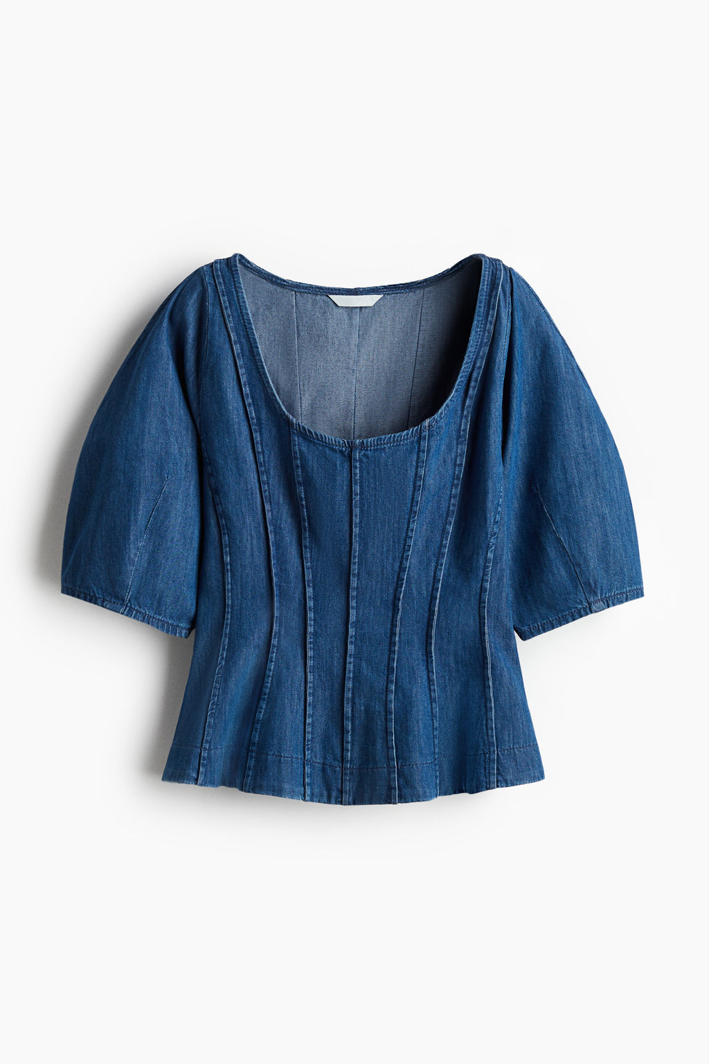Blusa denim con peplum - H&m фото 2