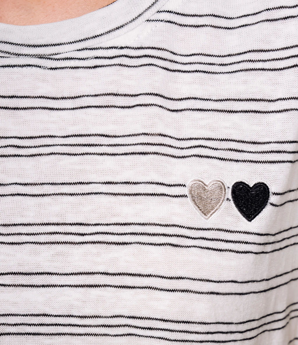 Футболка #КТ9101 (2), чёрный, белый