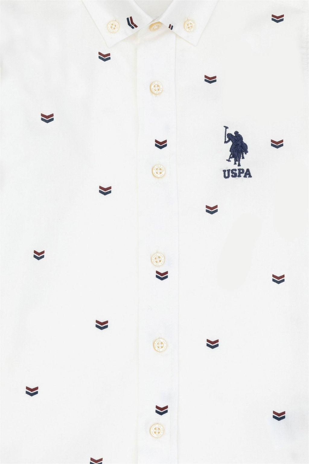 U. S. Polo Assn Кремовая рубашка с длинным рукавом для мальчика - U.s. polo assn фото 6