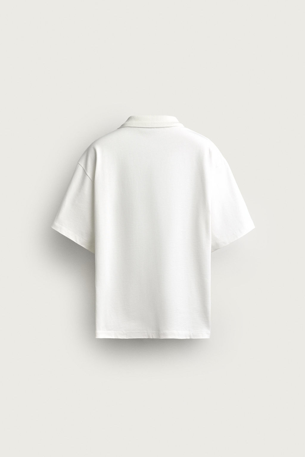 POLO RELAXED FIT F?TBOL RETRO / Blanco roto - Zara фото 8