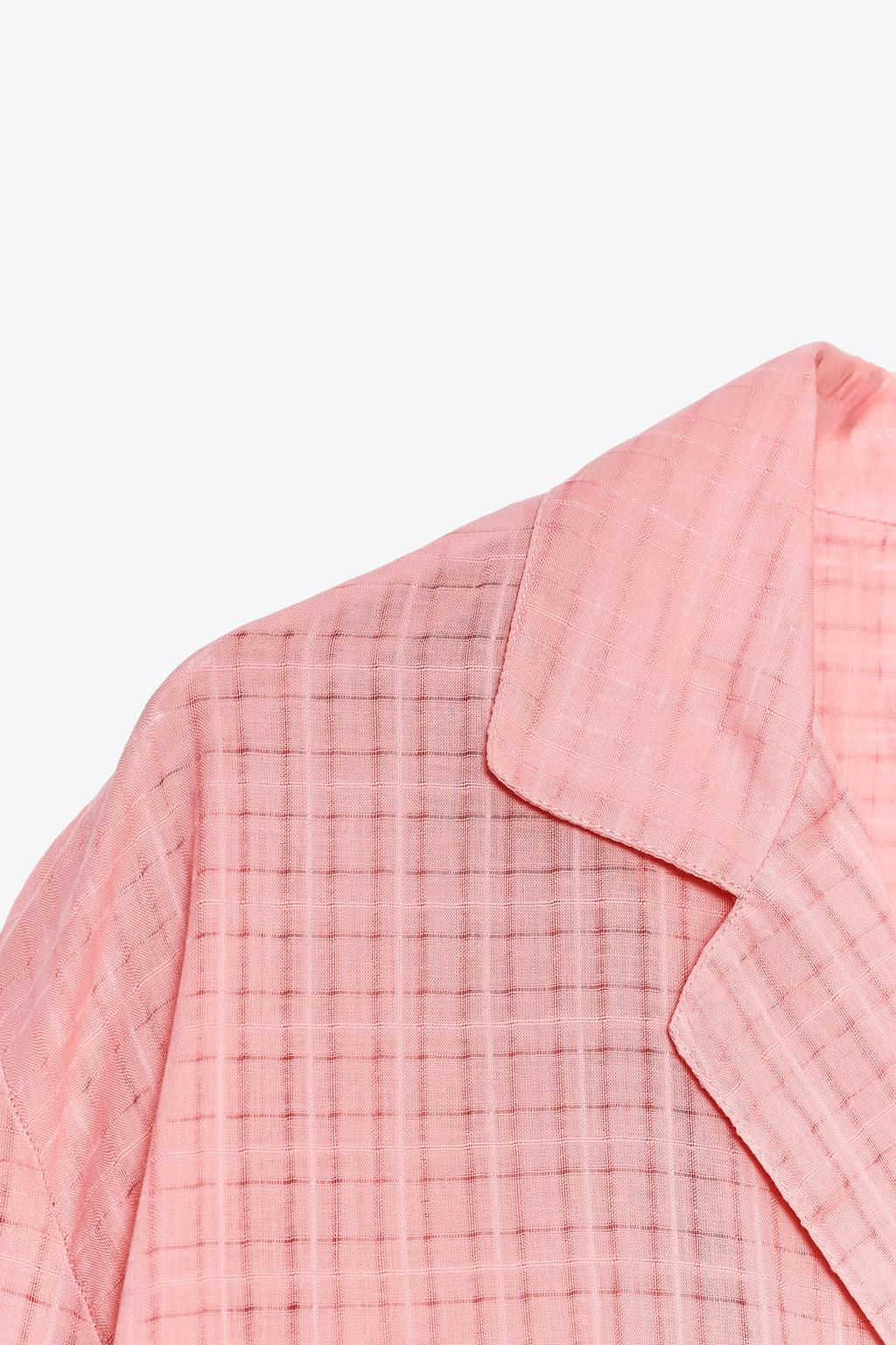 ZW COLLECTION CHECK PYJAMA SHIRT - Zara фото 9