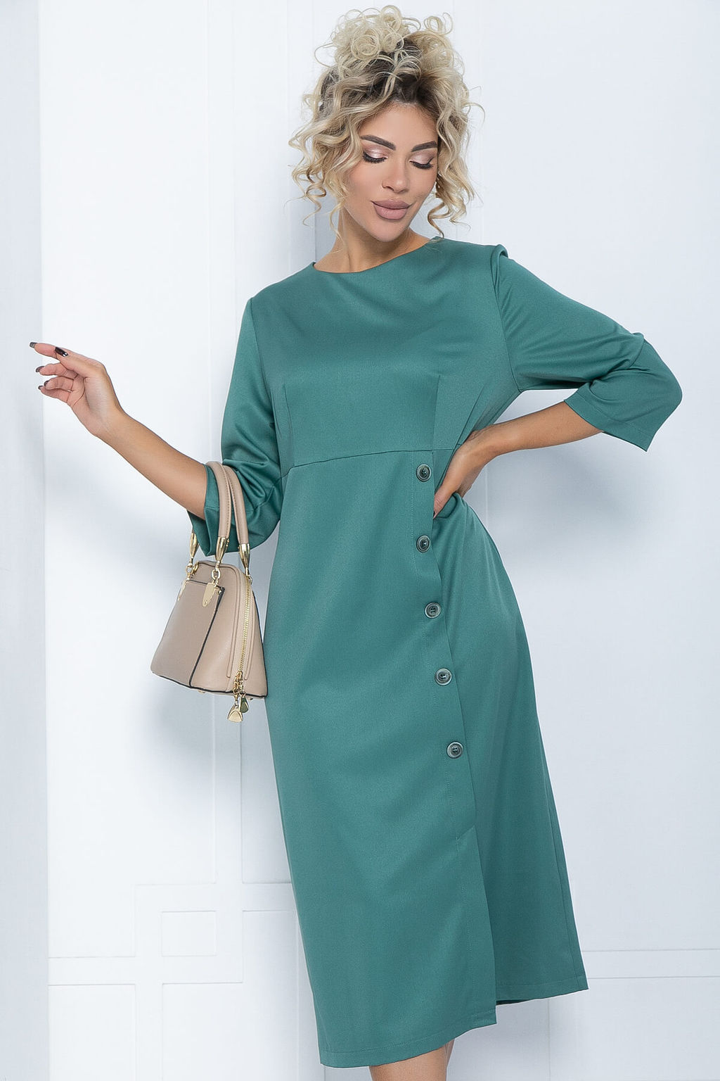 Платье Мэгги (зеленое) П12134 - Lt collection фото 4