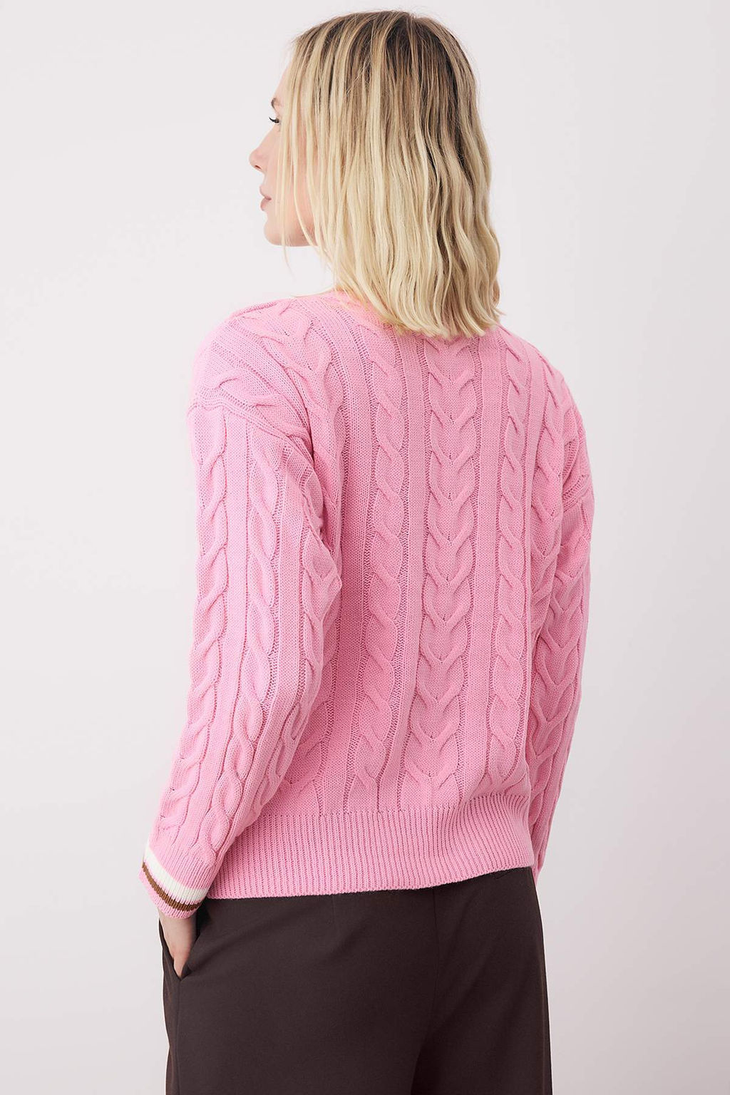 Lacivert Sac Orgulu Kolej Temal? Triko Kazak TWOAW26KZ00153 - Trendyolmilla фото 14