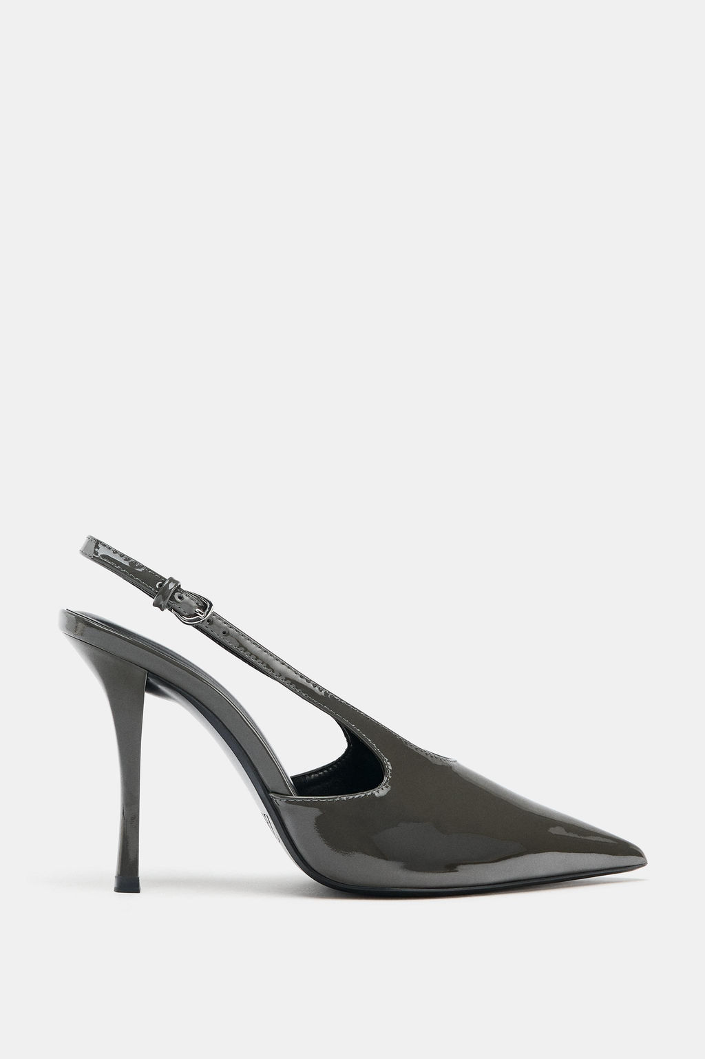 FAUX PATENT SLINGBACK SHOES - Zara фото 7