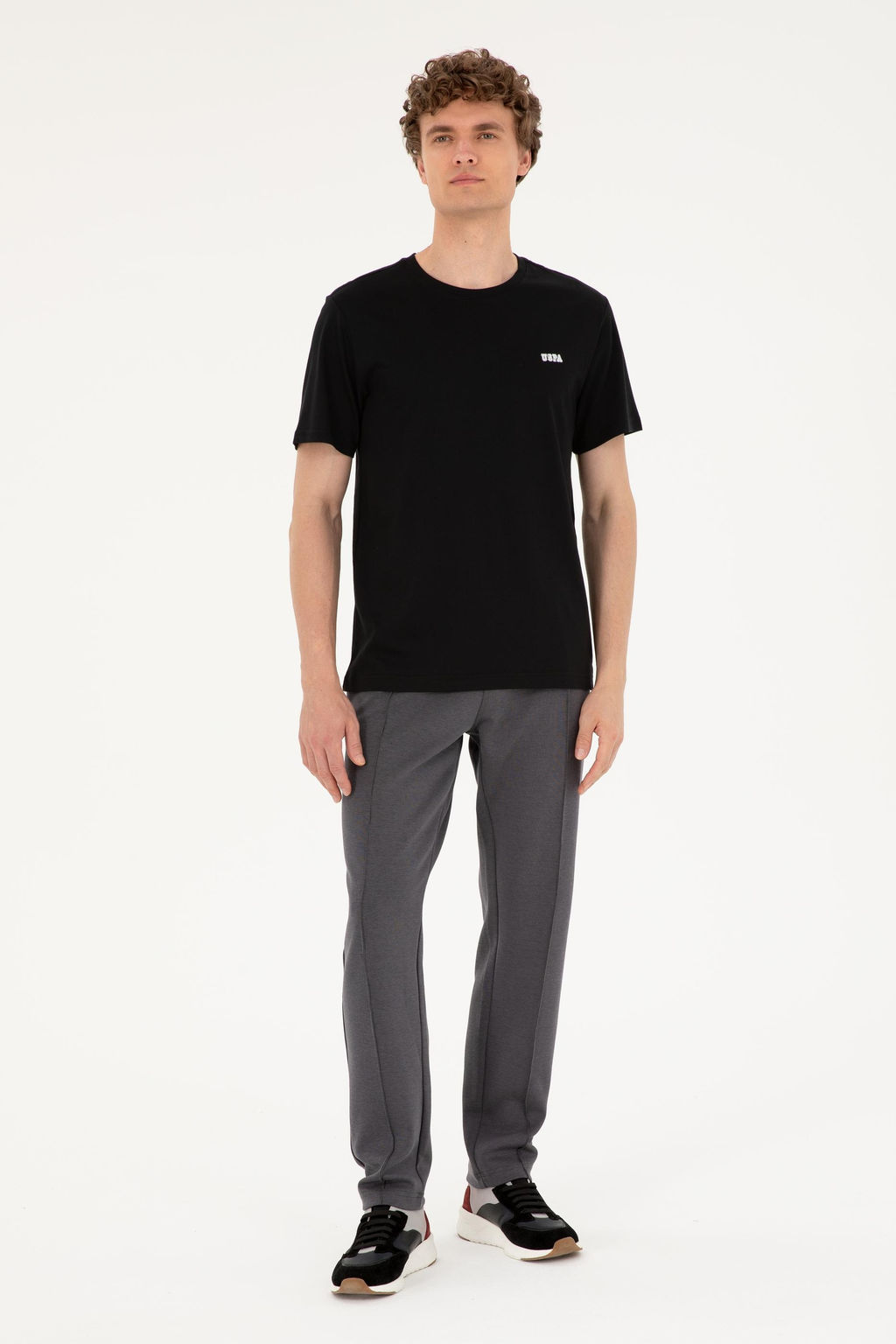 U. S. Polo Assn / Мужская черная футболка - U.s. polo assn фото 4
