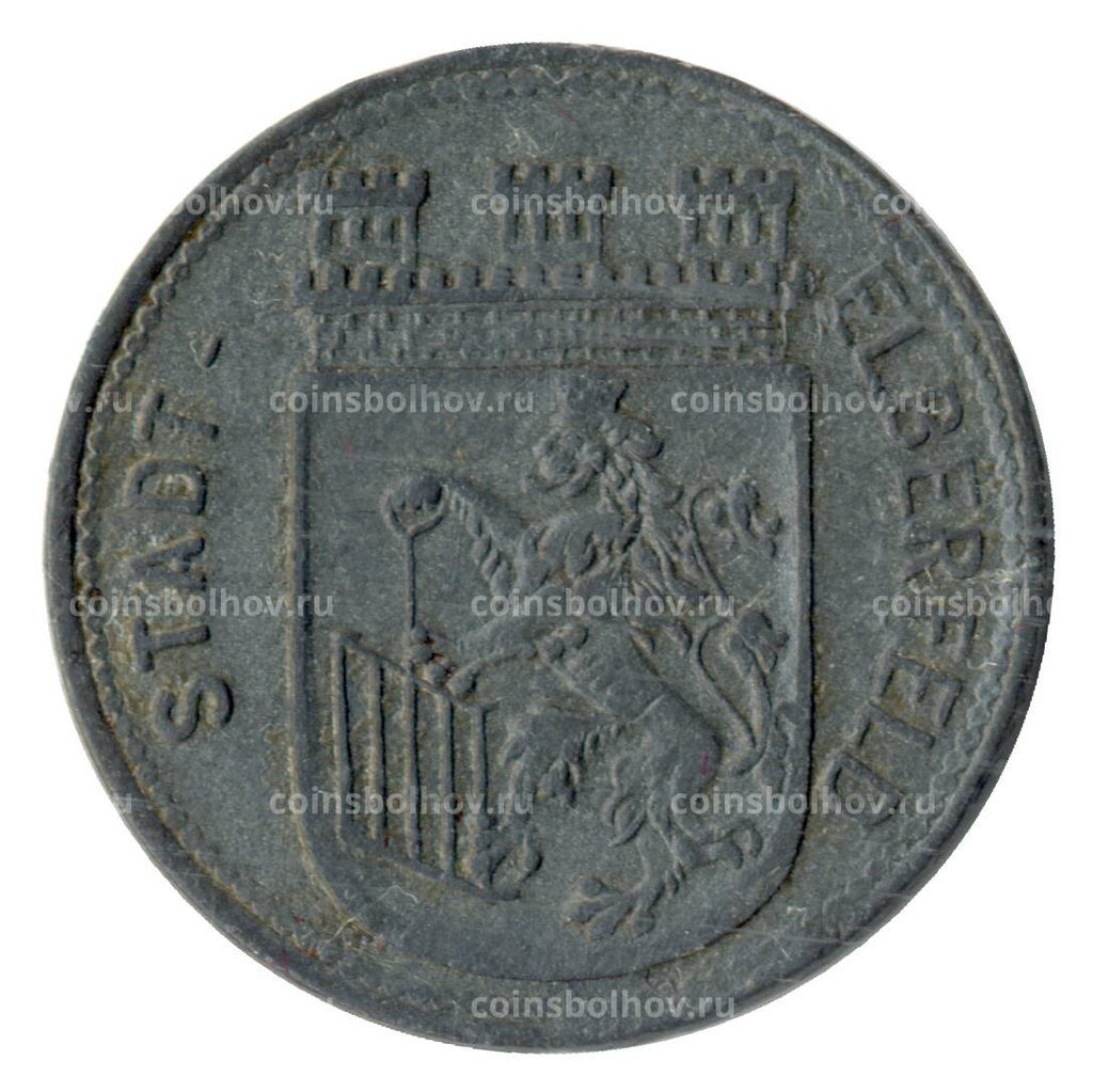Монета 10 пфеннигов 1917 года Германия  Нотгельд (Эльберфельд)