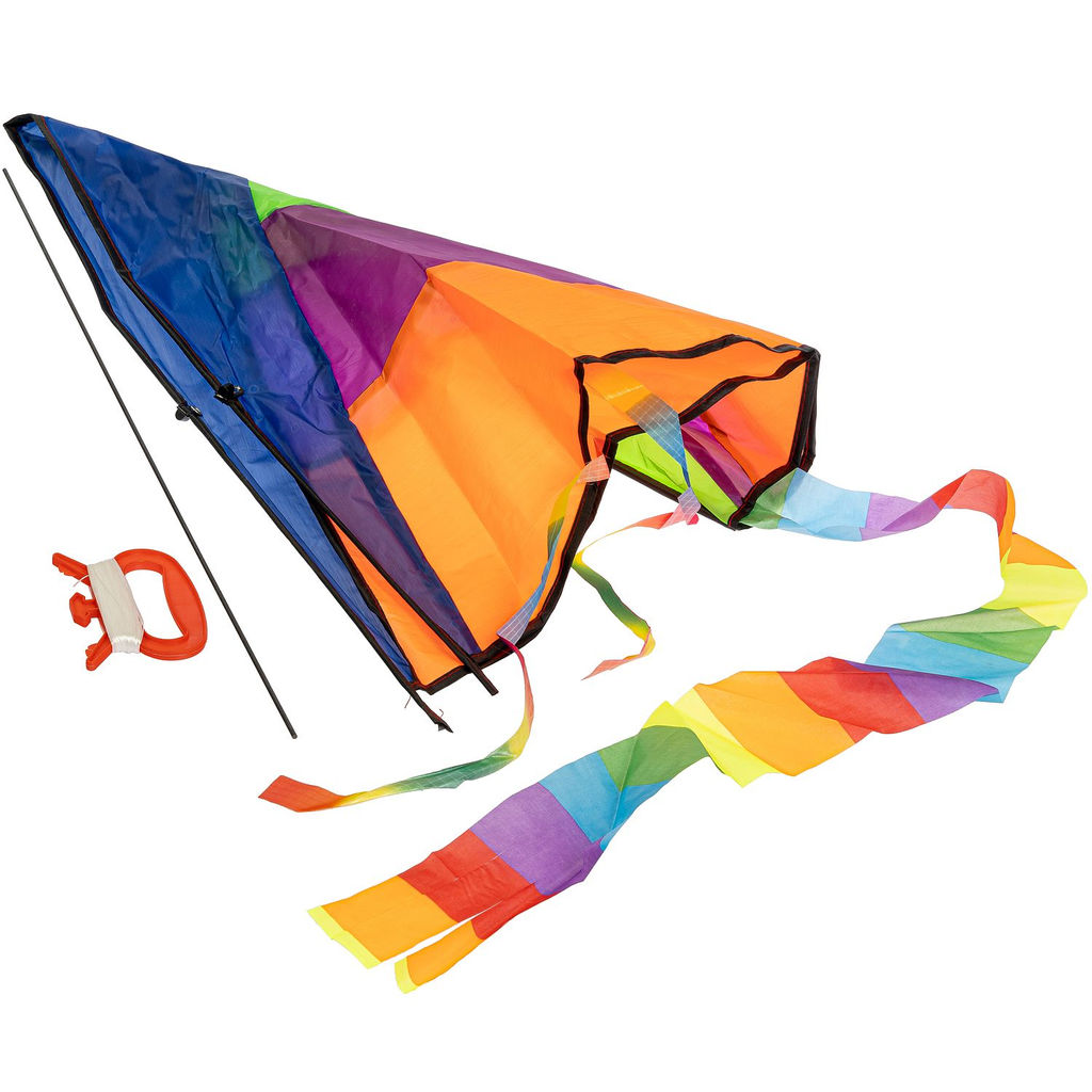 Воздушный змей в пакете 110 см. на леске с катушкой арт. 078