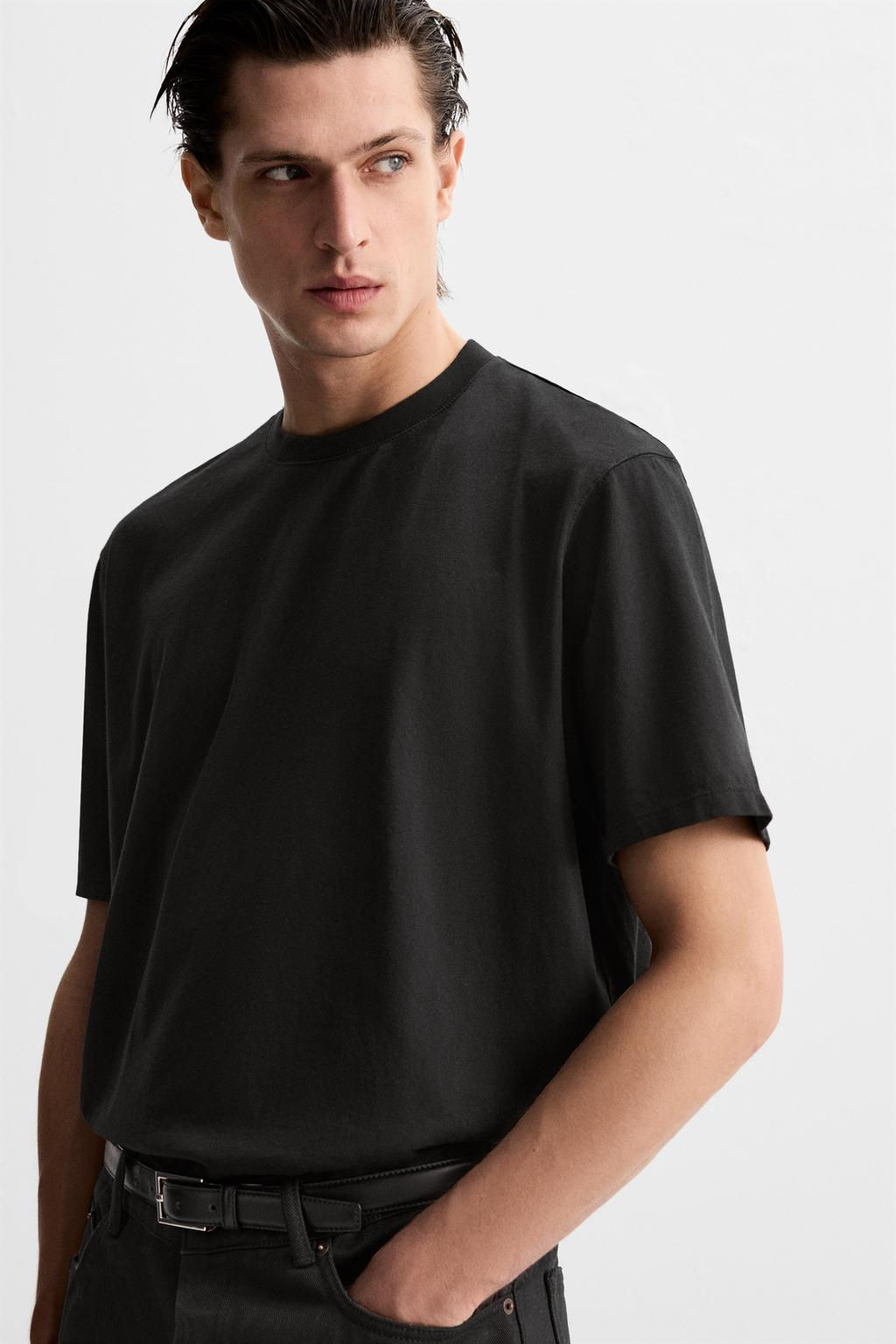 MEDIUM WEIGHT T-SHIRT - Zara фото 30