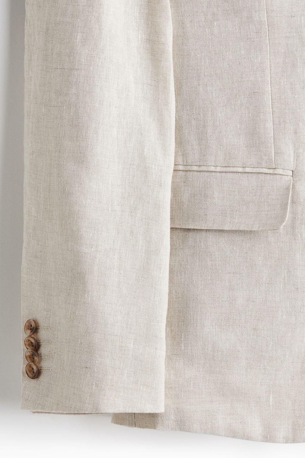 Americana de lino Slim Fit - H&m фото 7