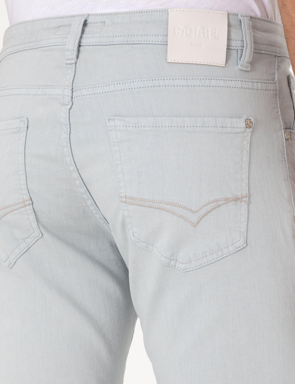 Buz Mavisi Slim Fit Pamuk Kar___ml_ Jean Pantolon