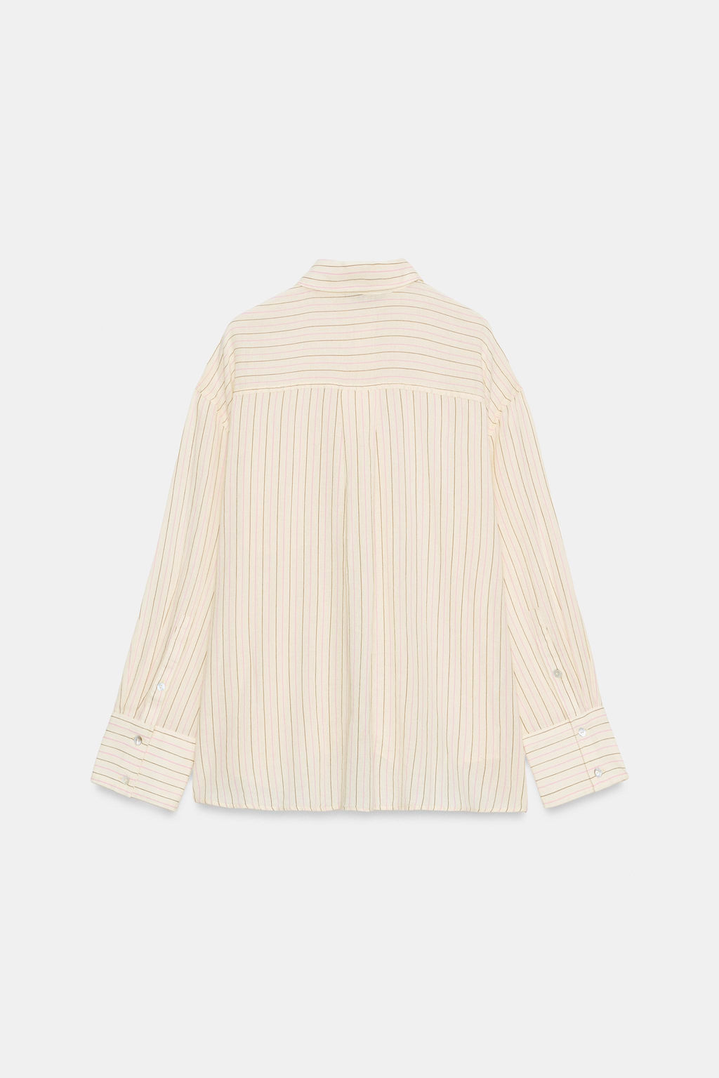 CAMISA GASA OVERSIZE BOLSILLO / Amarillo pastel - Zara фото 5