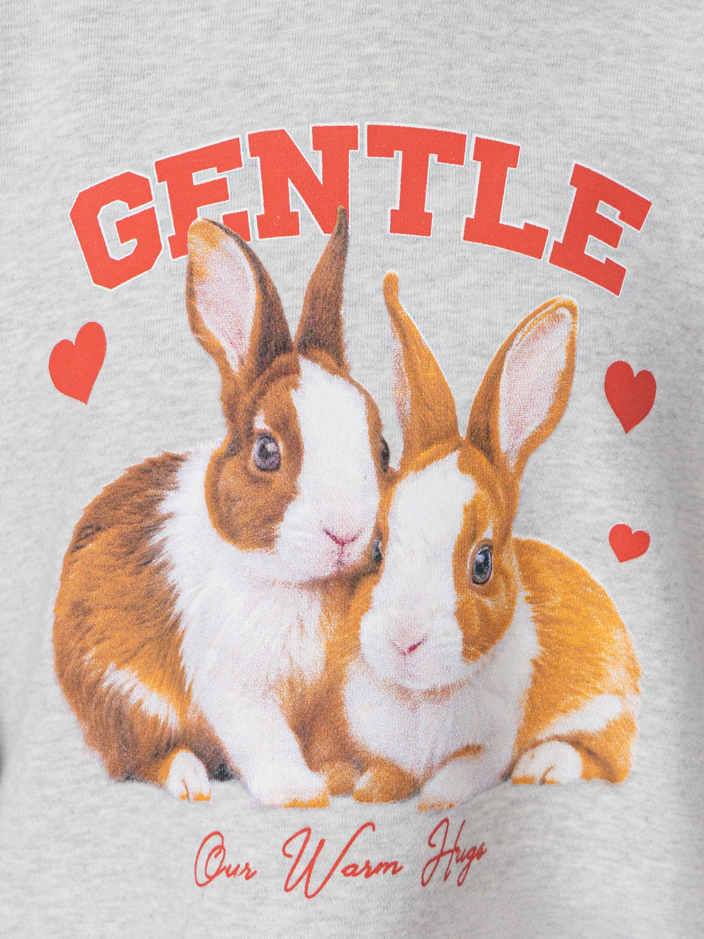 Худи для девочек серое с принтом и надписью gentle - Mark formelle фото 6