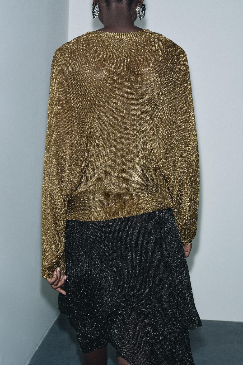 METALLIC KNIT JUMPER - Zara фото 4