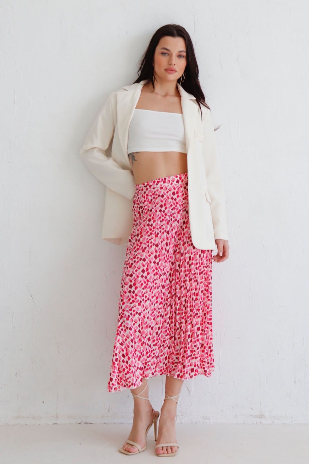 12601 Юбка-плиссе розово-красная - Martichelli фото 6